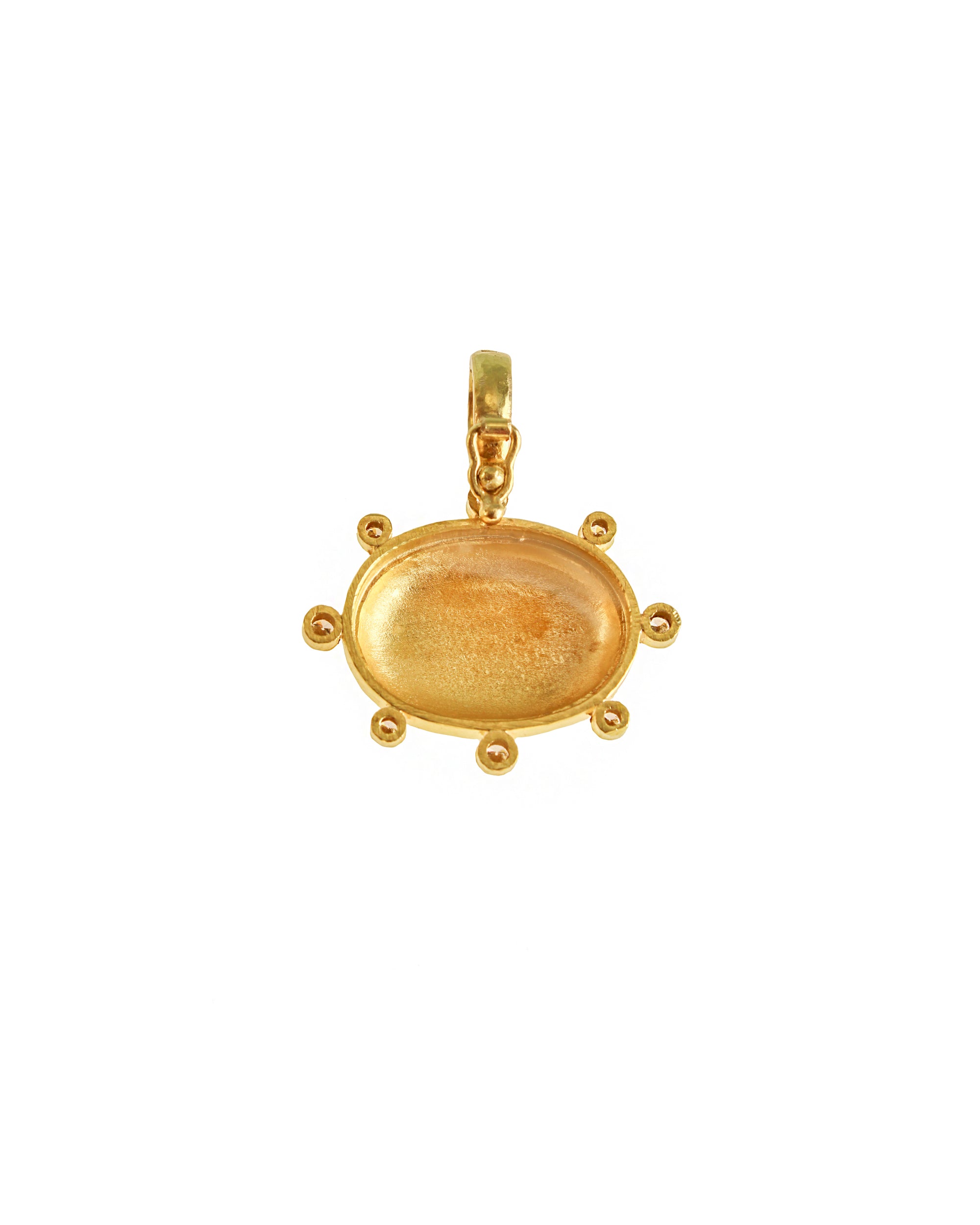 Gold 'Eros and Lion' Pendant