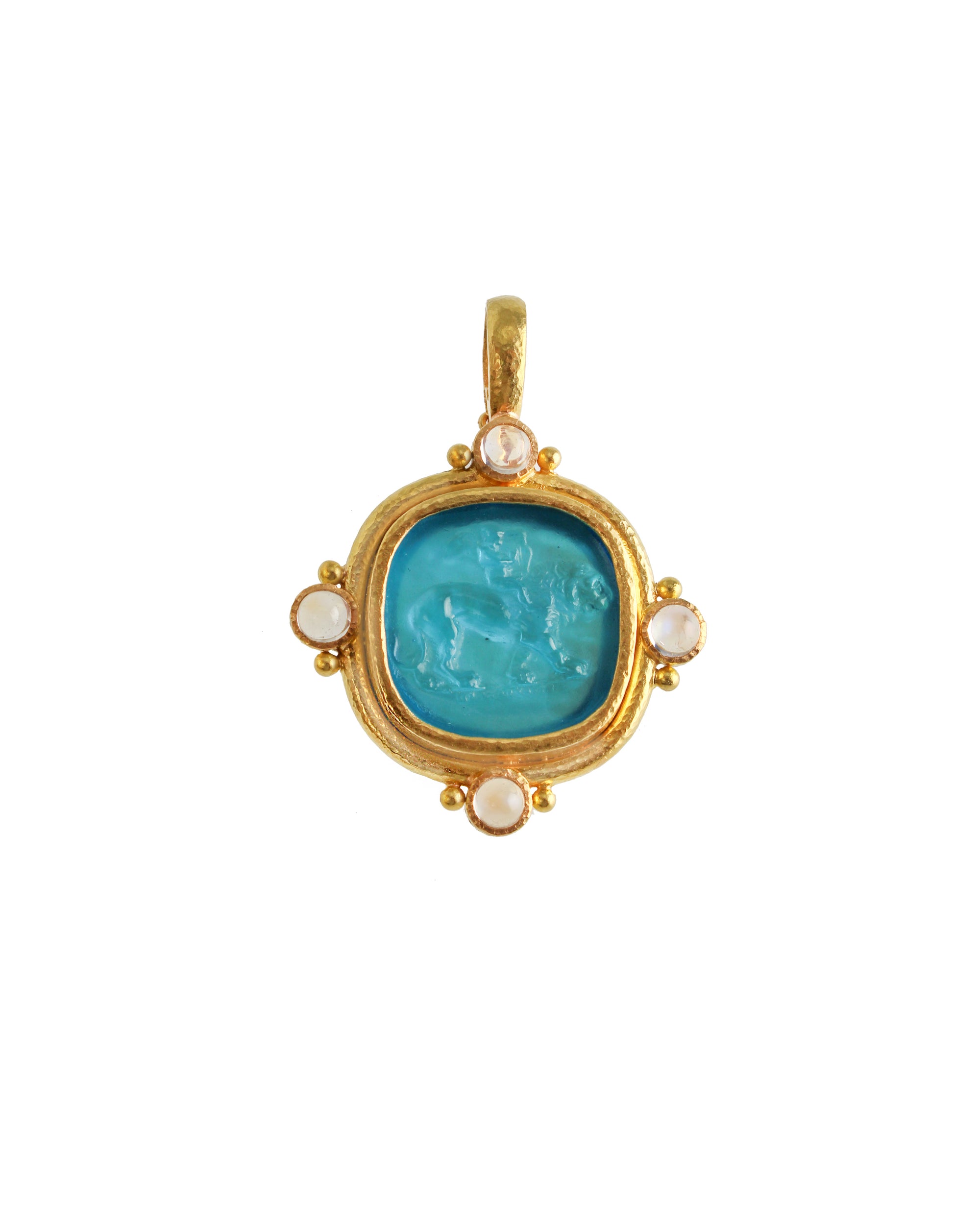 Swimming Pool 'Cupid Riding Lion' Pendant