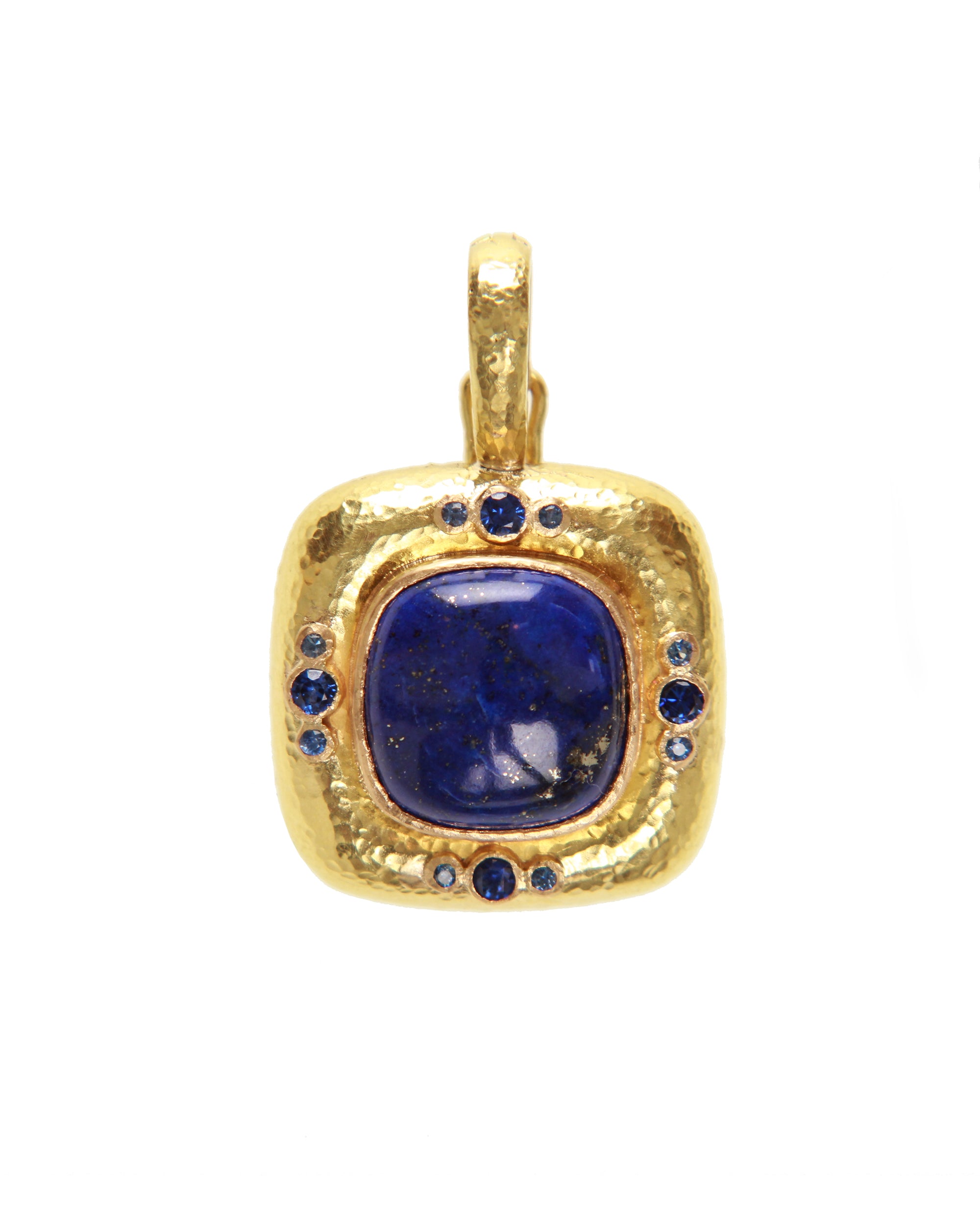 Lapis and Blue Sapphire Pendant