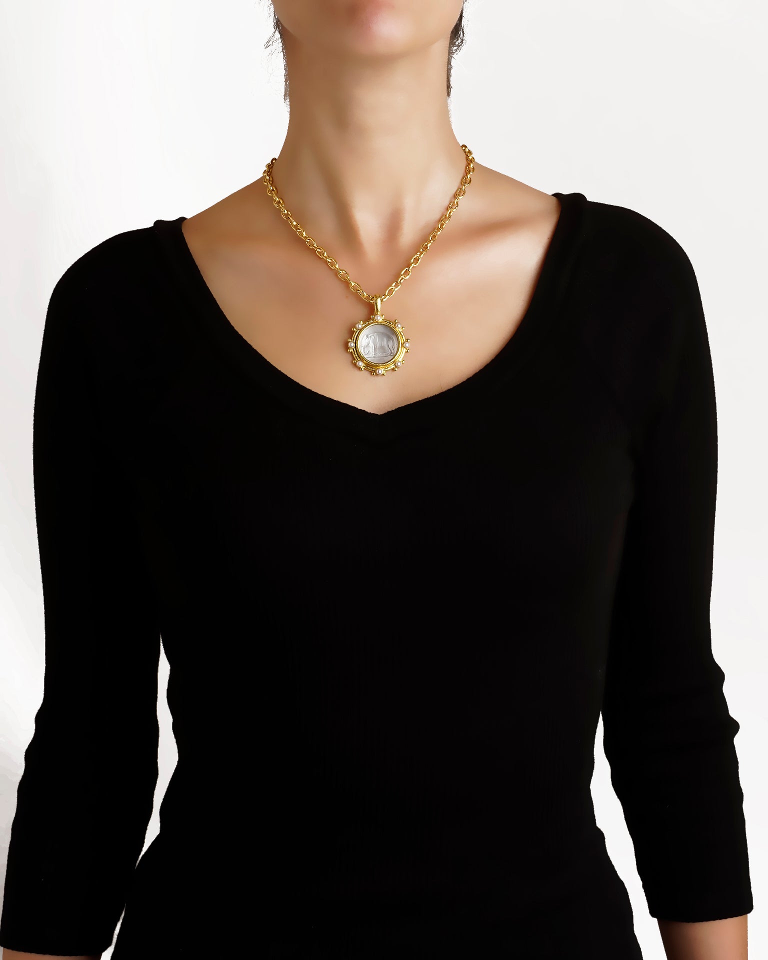 Amber 'Elephant' Pendant