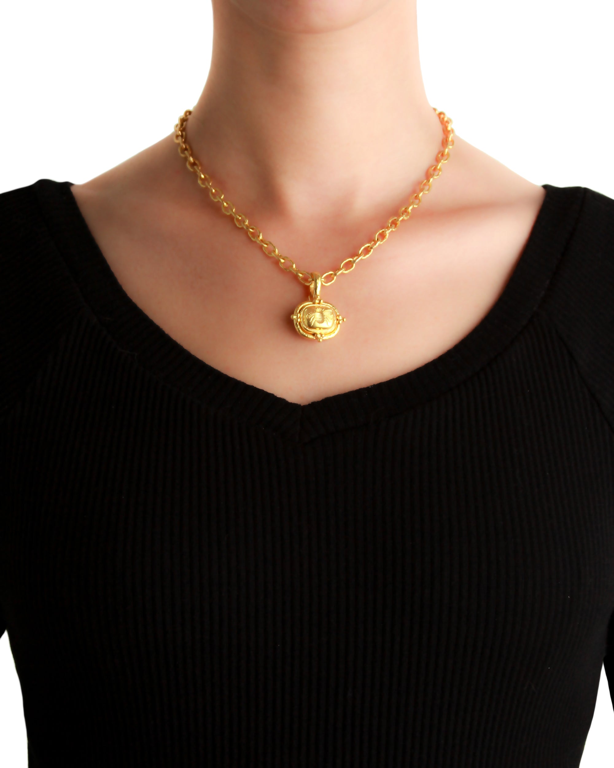 Gold 'Fat Bee' Pendant