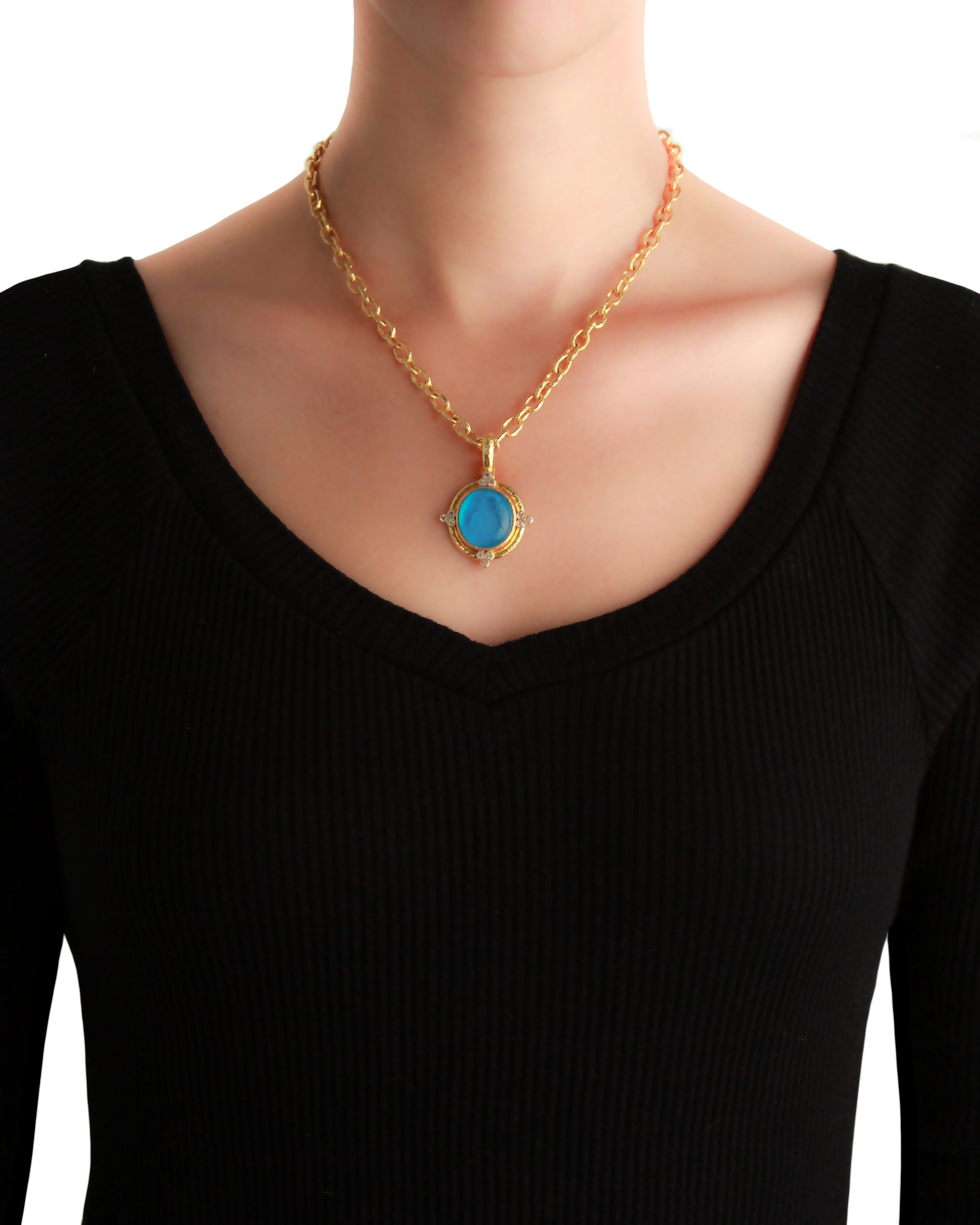 Amber 'Cabochon Honey Bee' Pendant