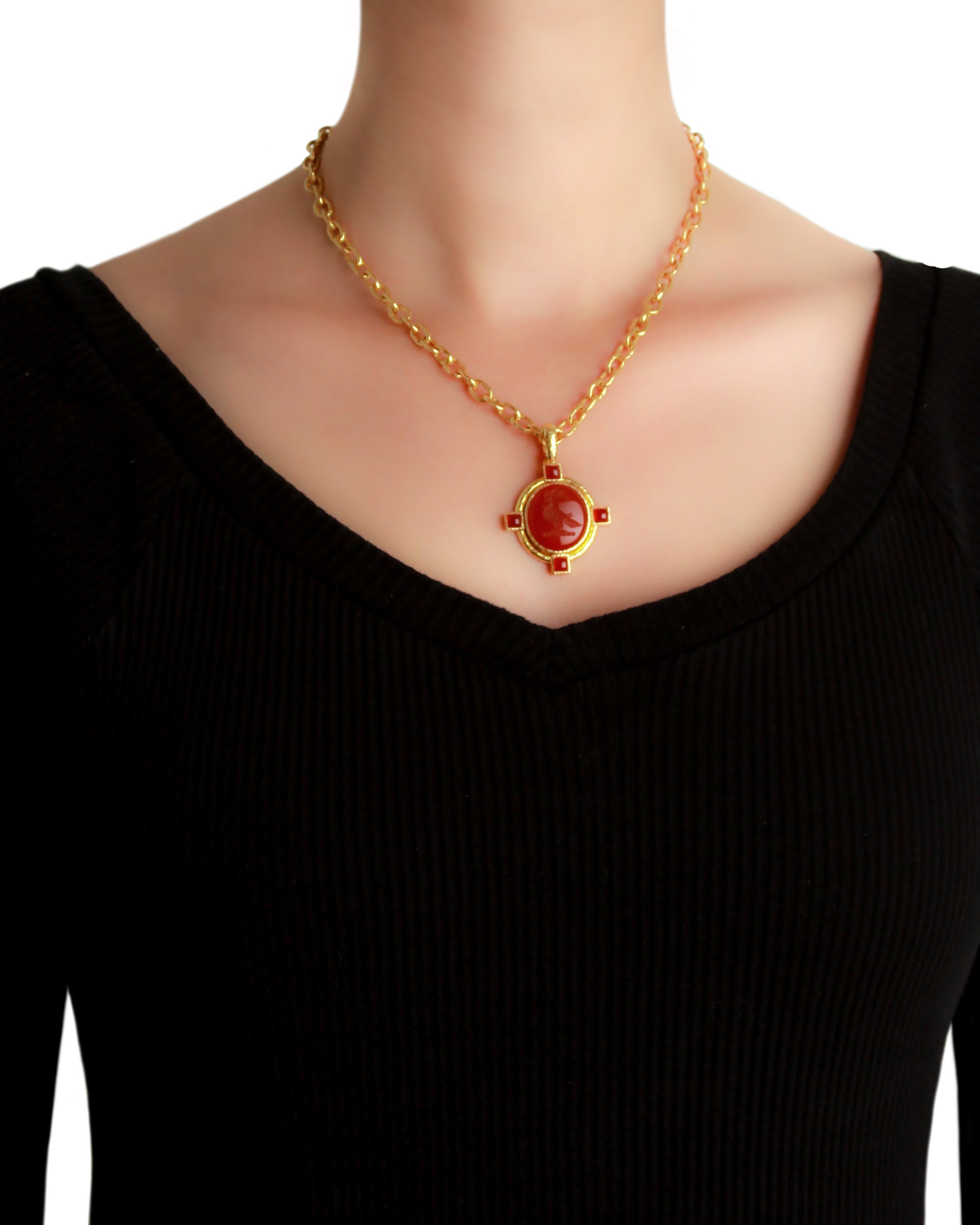 Carnelian 'Bird' Pendant
