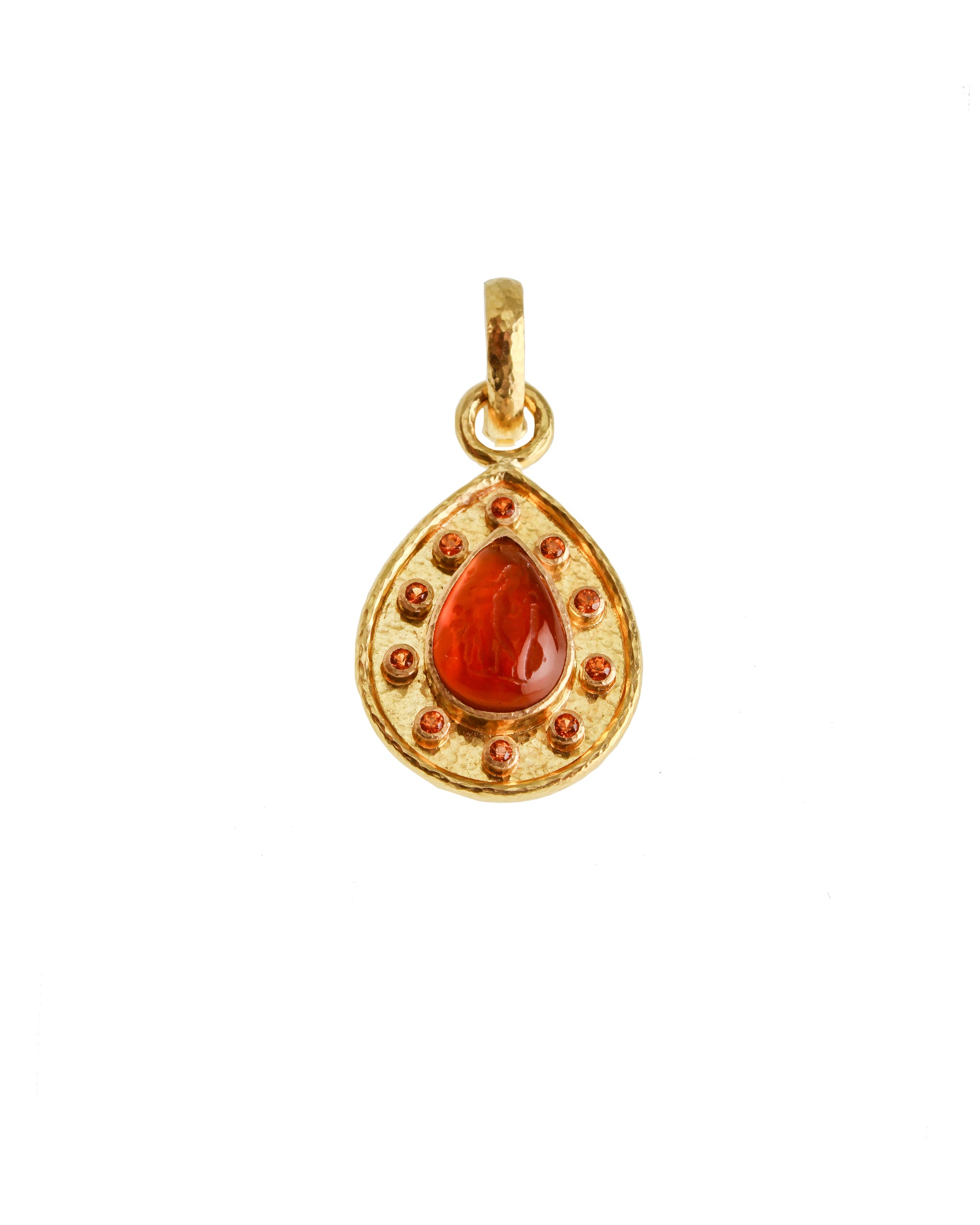 Amber 'Small Pear Shape' Pendant