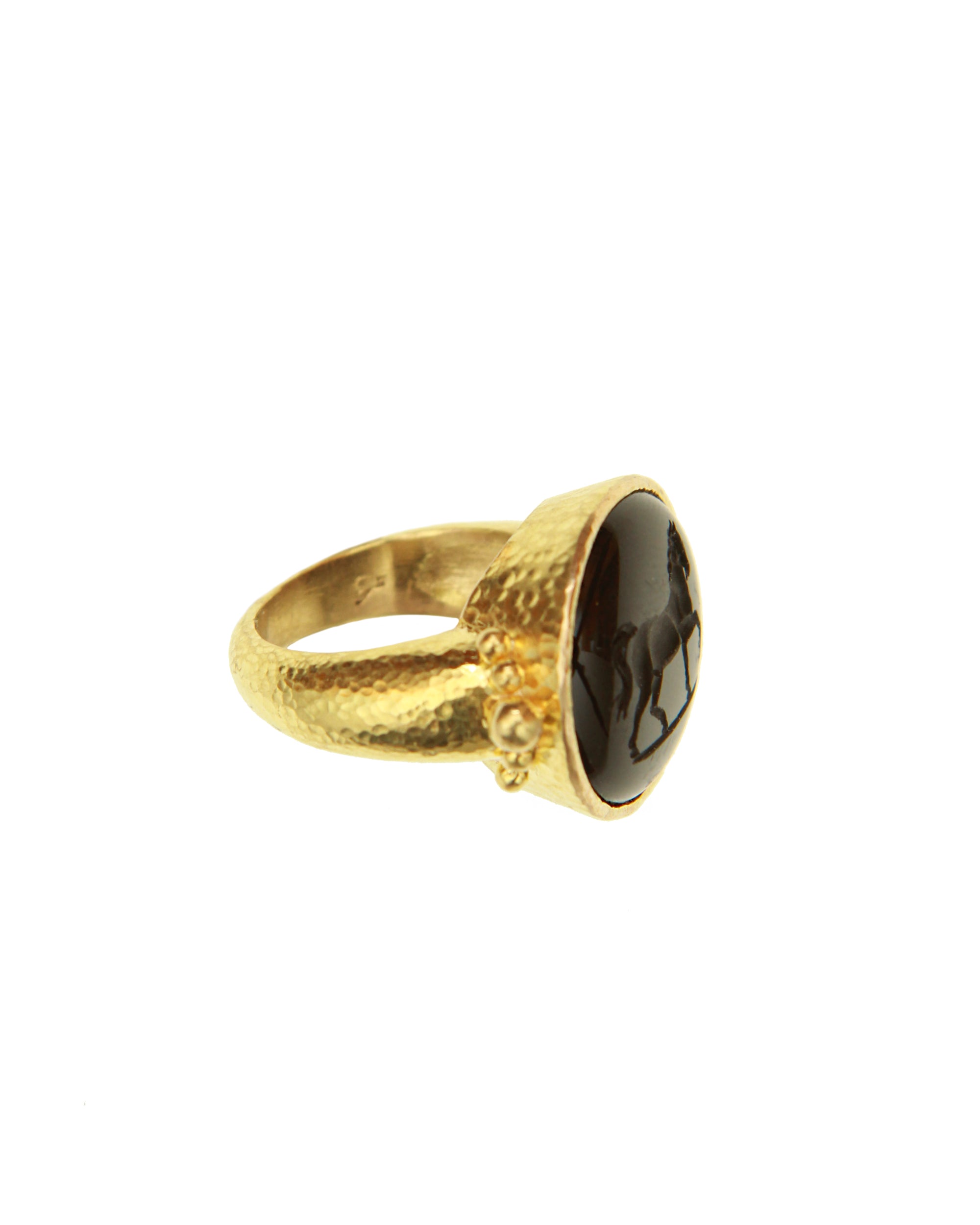 Onyx 'Roman Horse' Ring