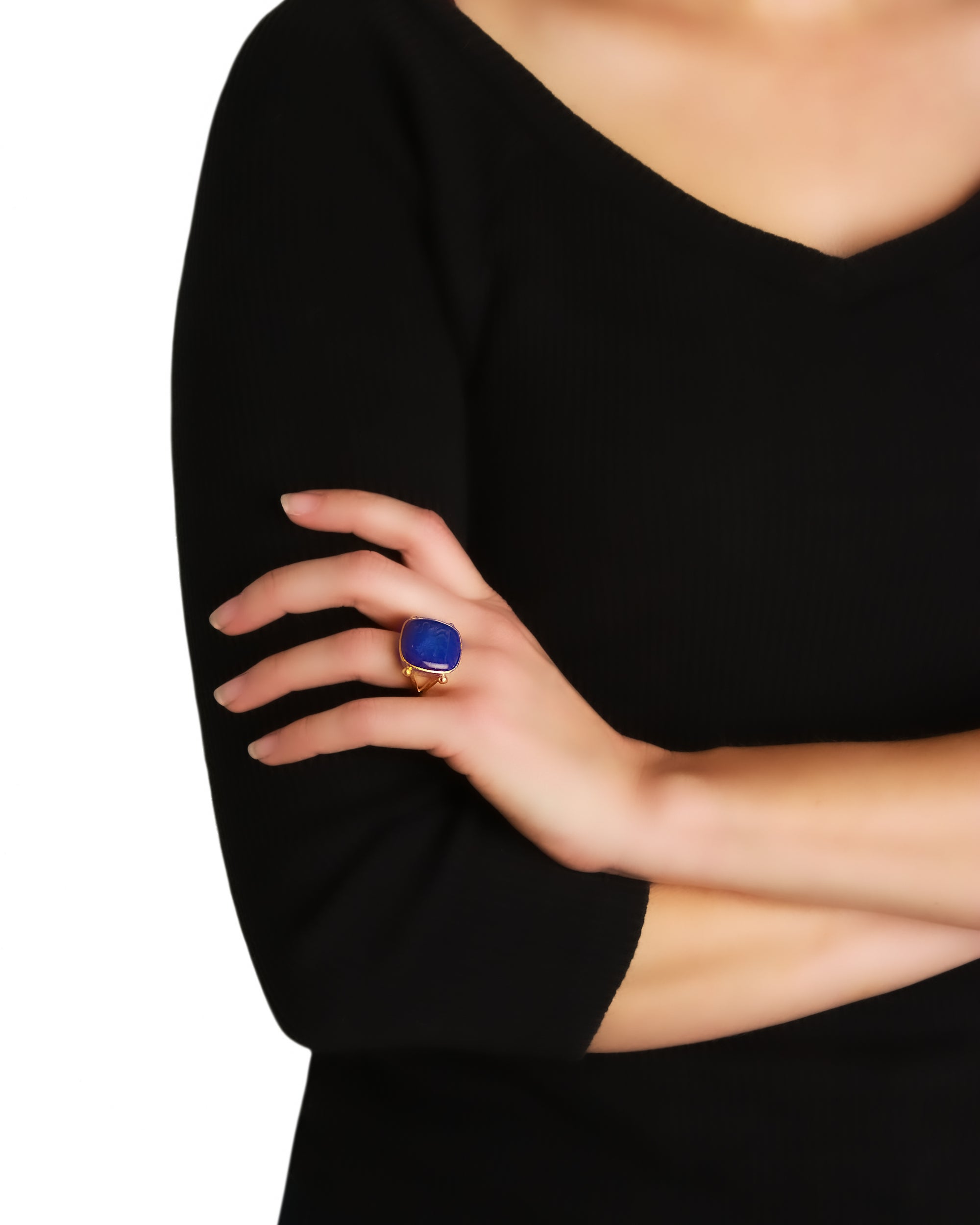 Onyx 'Lion' Ring