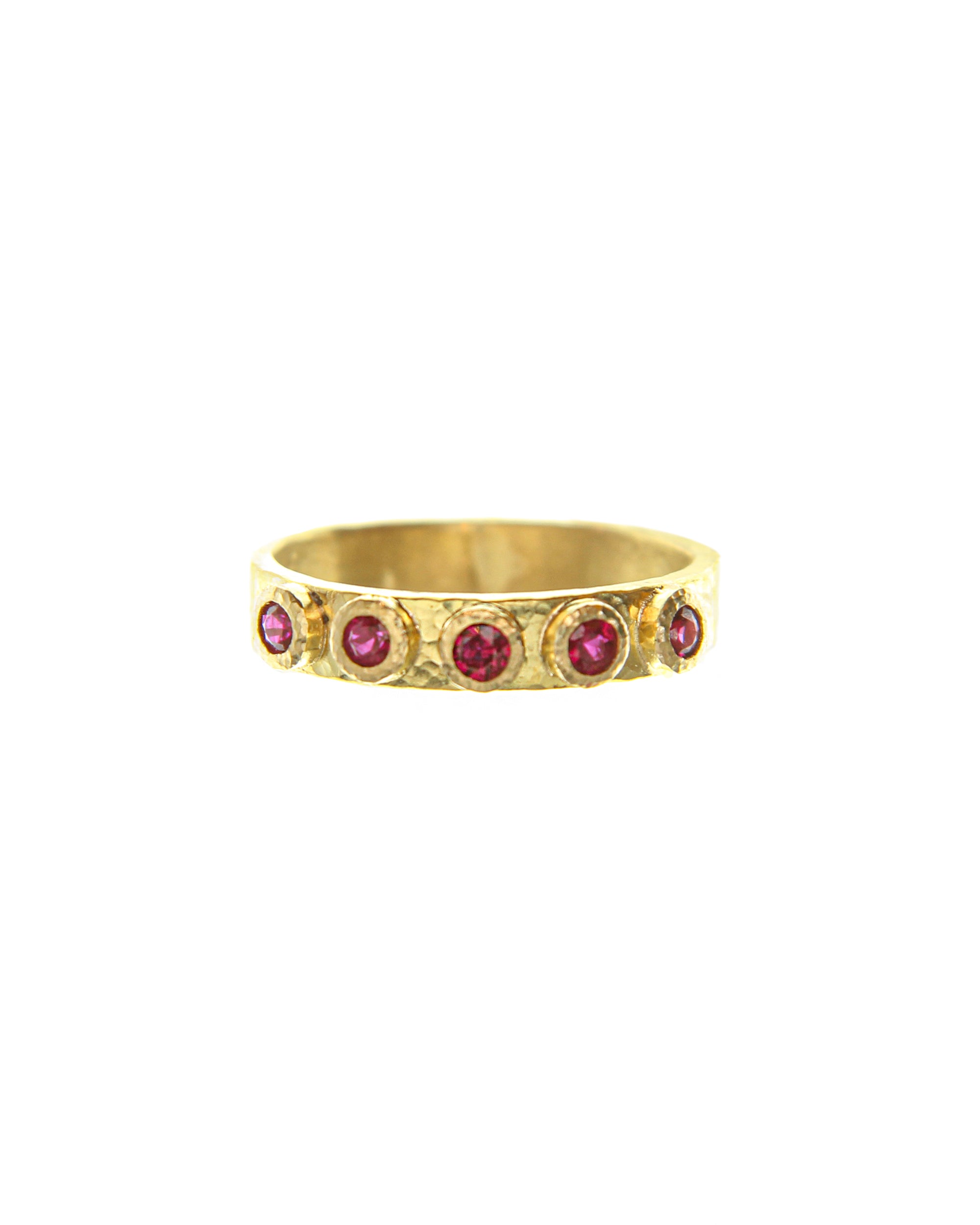 Ruby Flat Ribbon Stack Ring