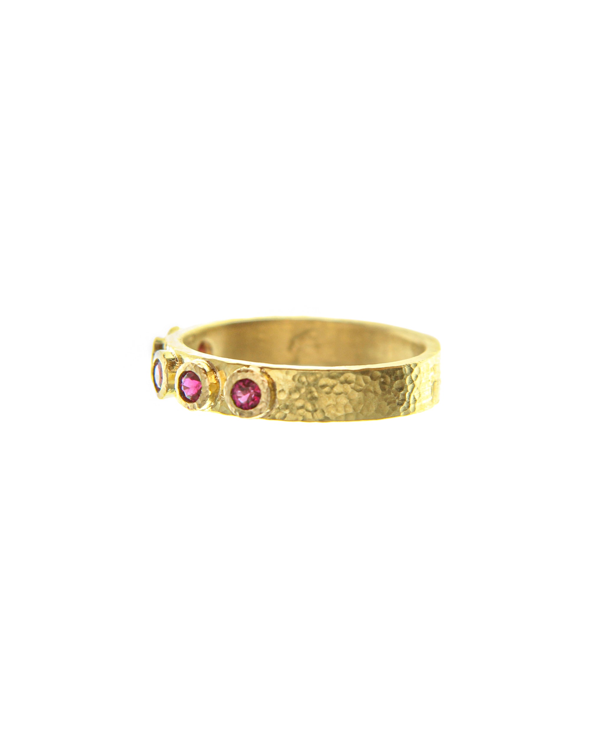 Ruby Flat Ribbon Stack Ring