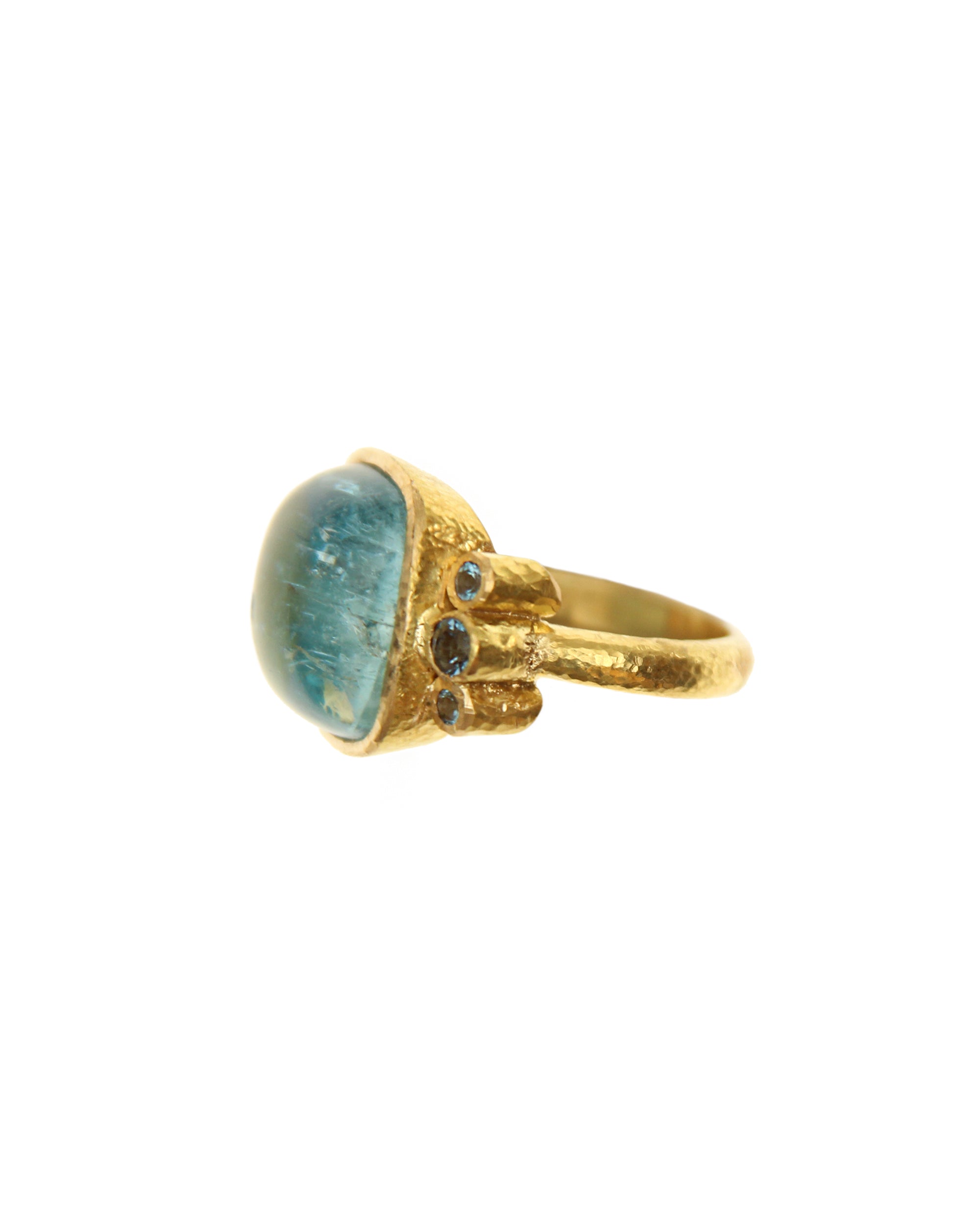 Cushion Aquamarine Ring