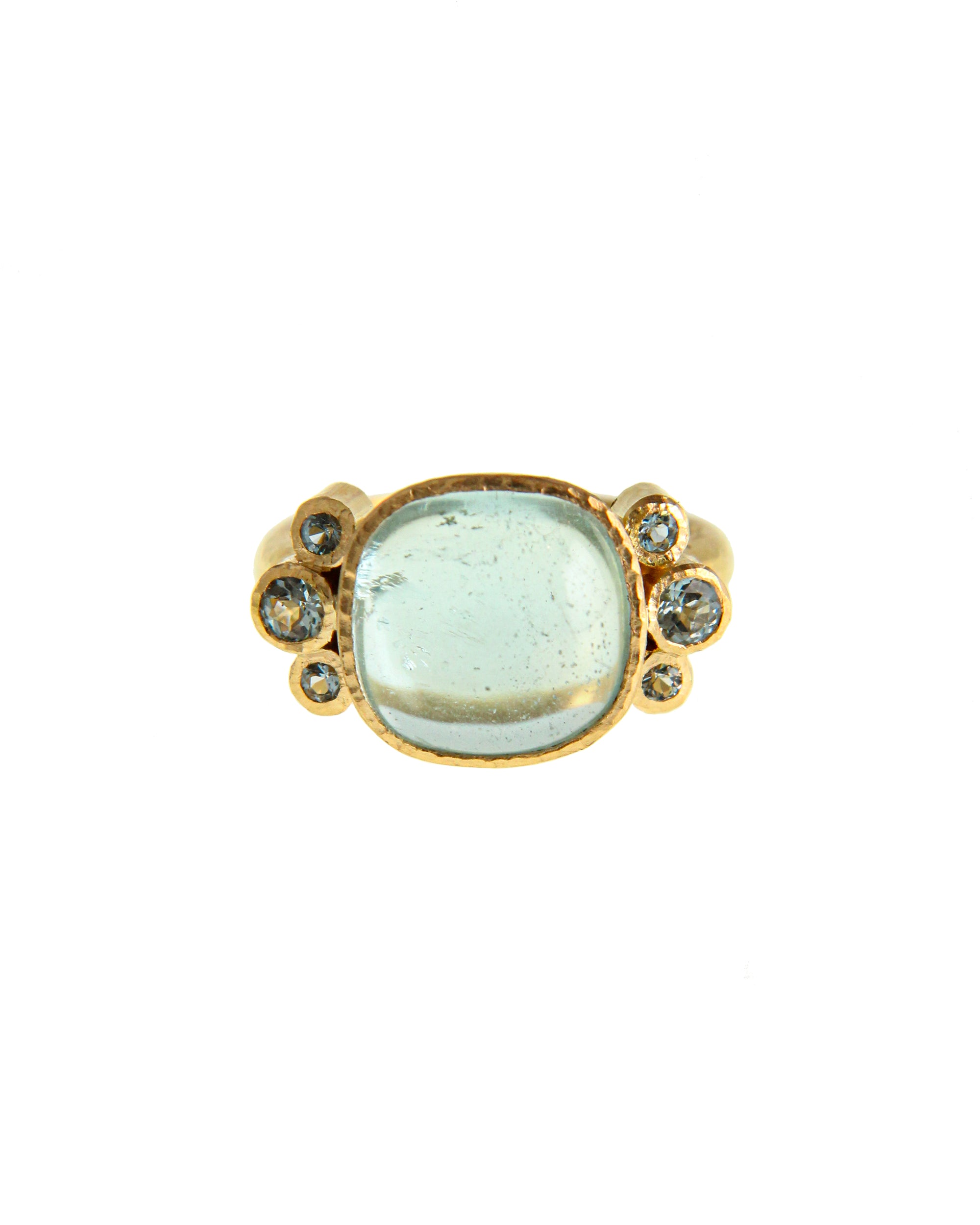 Aquamarine and Blue Zircon Ring