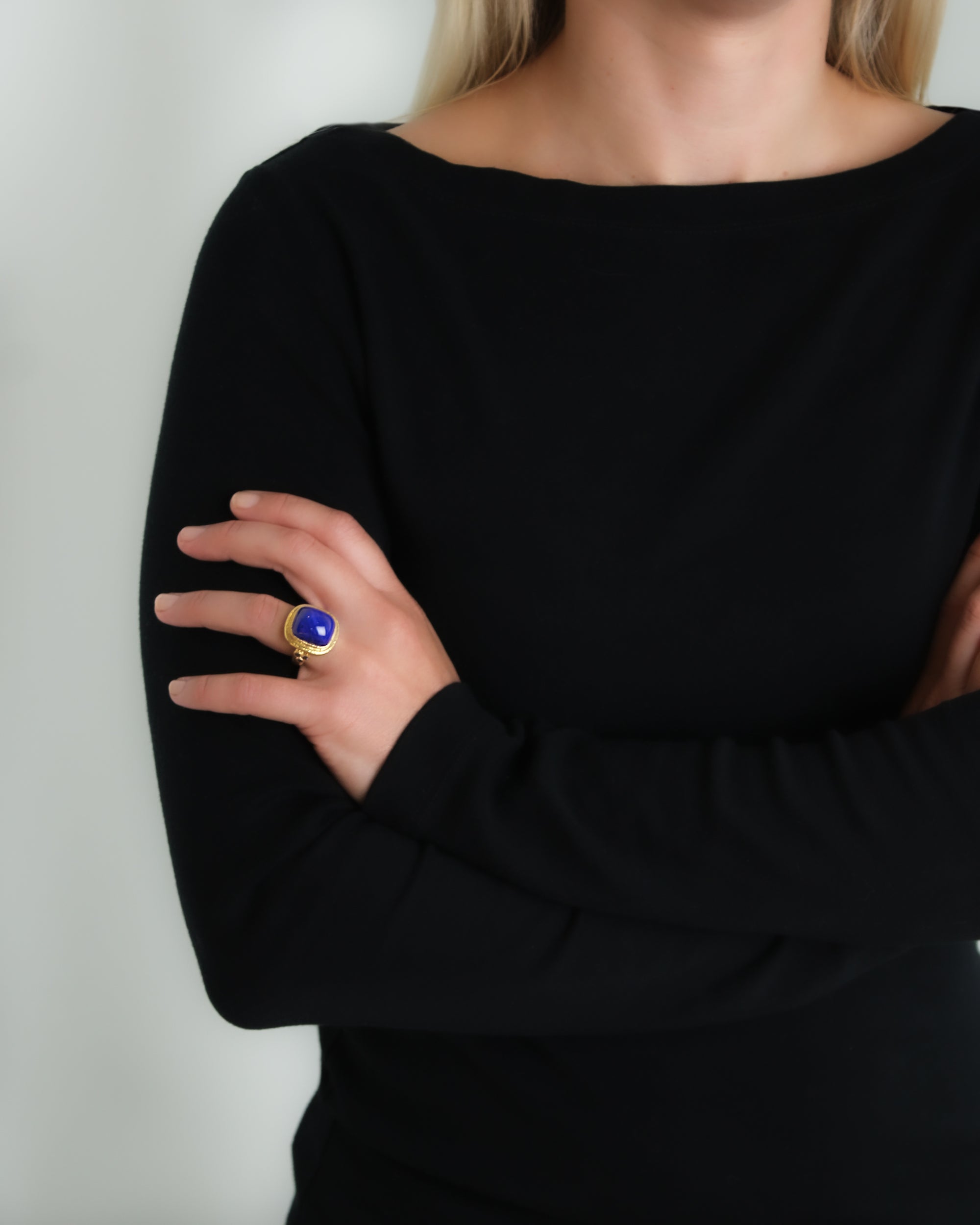 Lapis and Blue Sapphire Ring