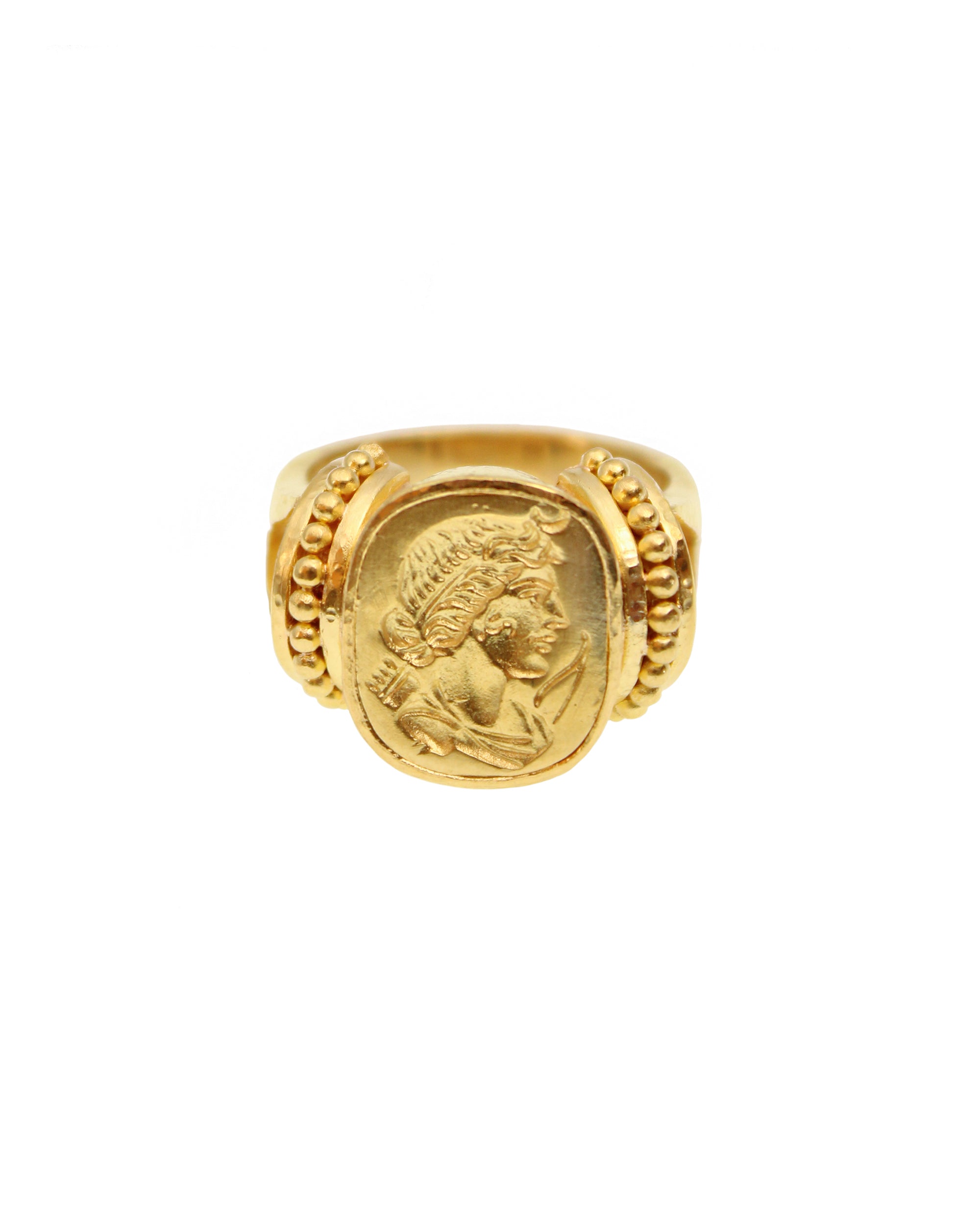 Gold 'Artemis' Ring with Split Shank
