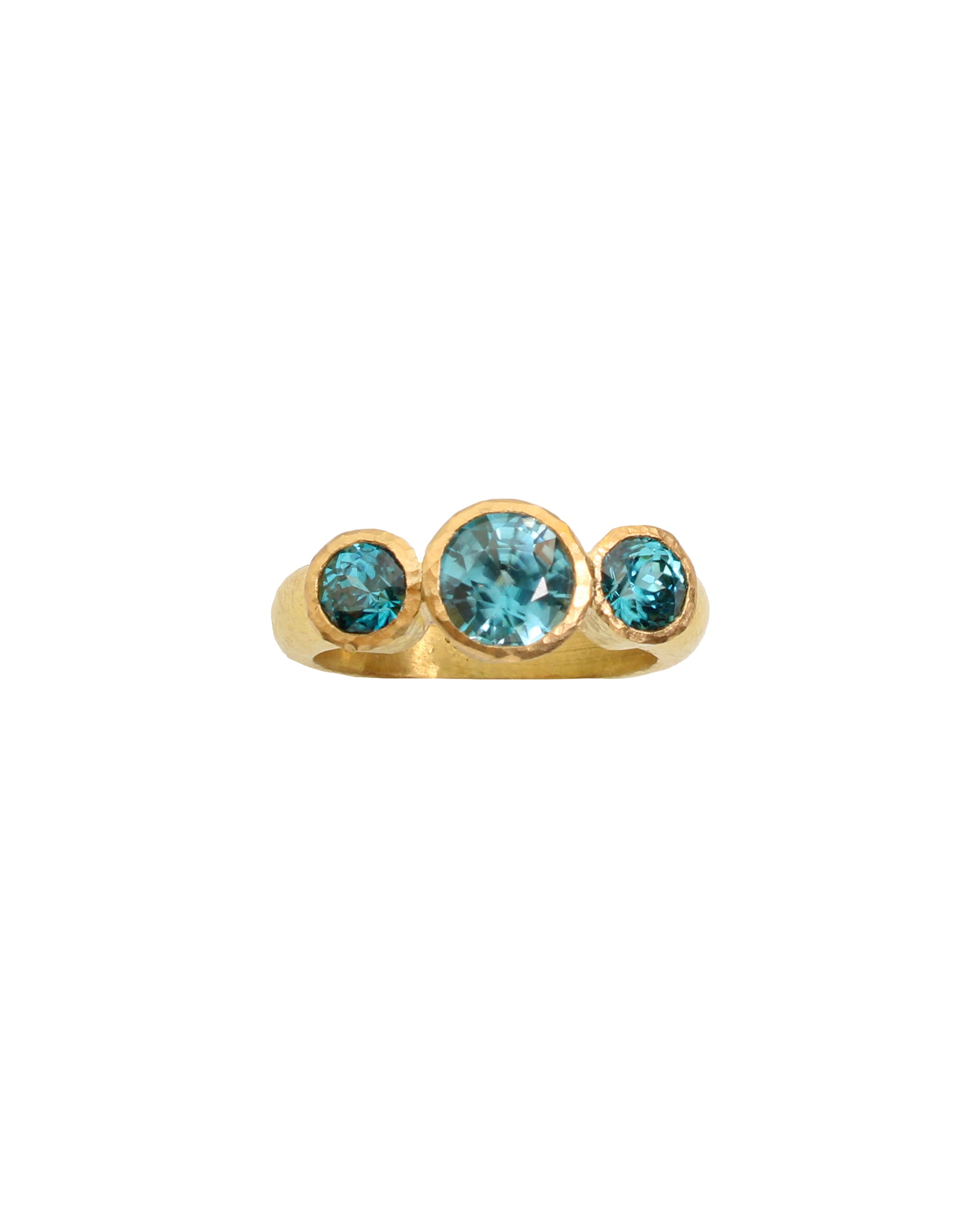 Blue Zircon Ring