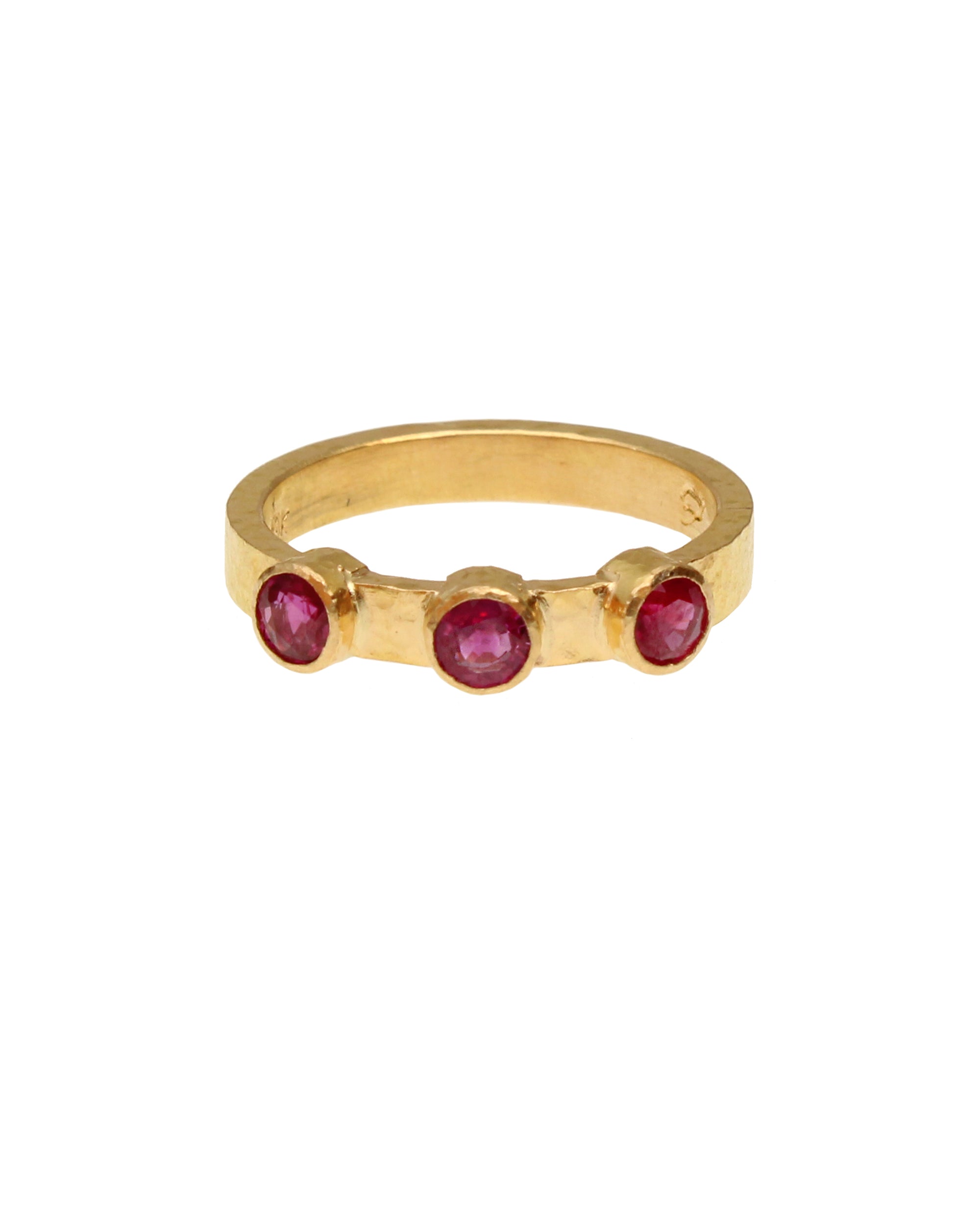 Ruby Flat Ribbon Stack Ring