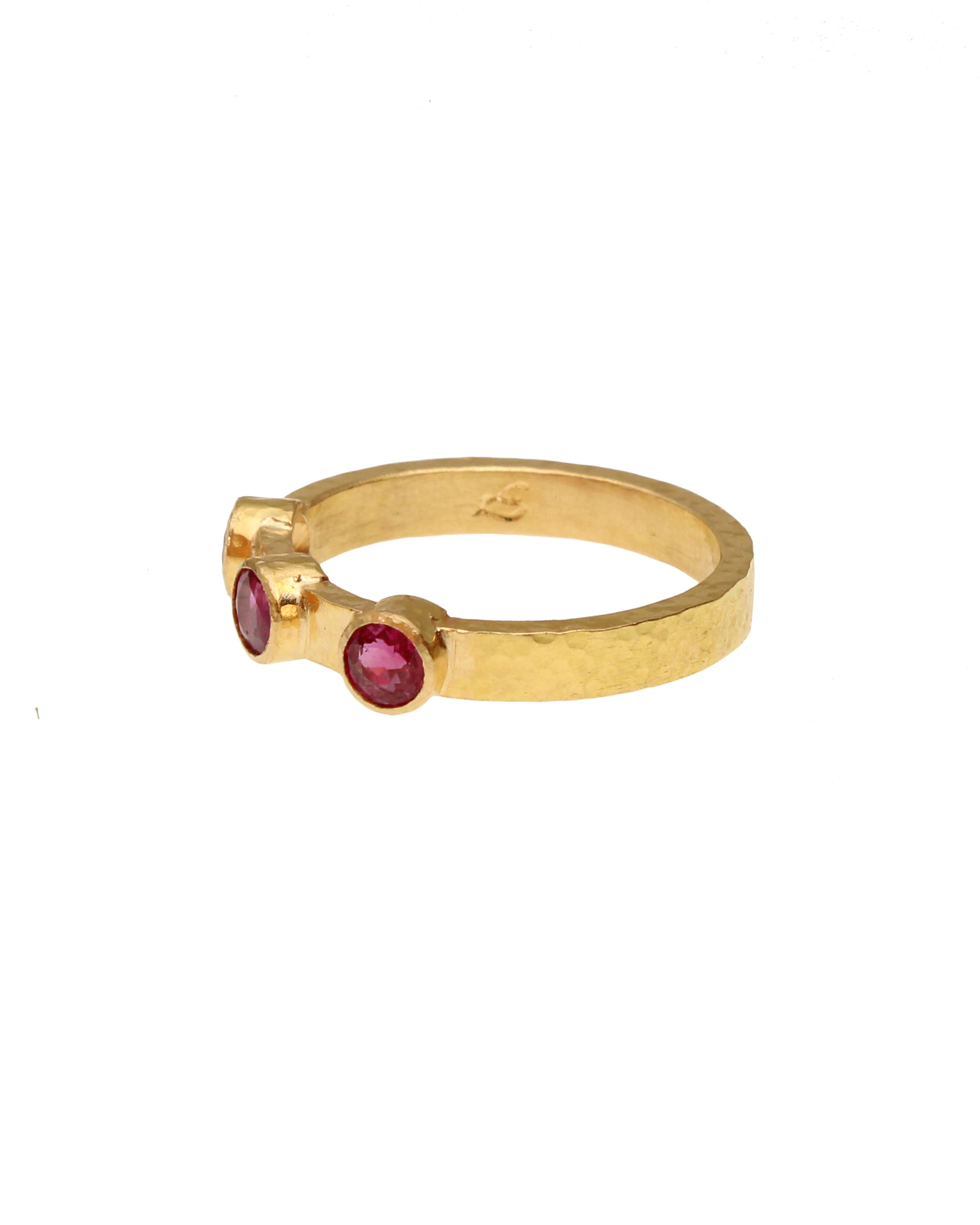 Ruby Flat Ribbon Stack Ring