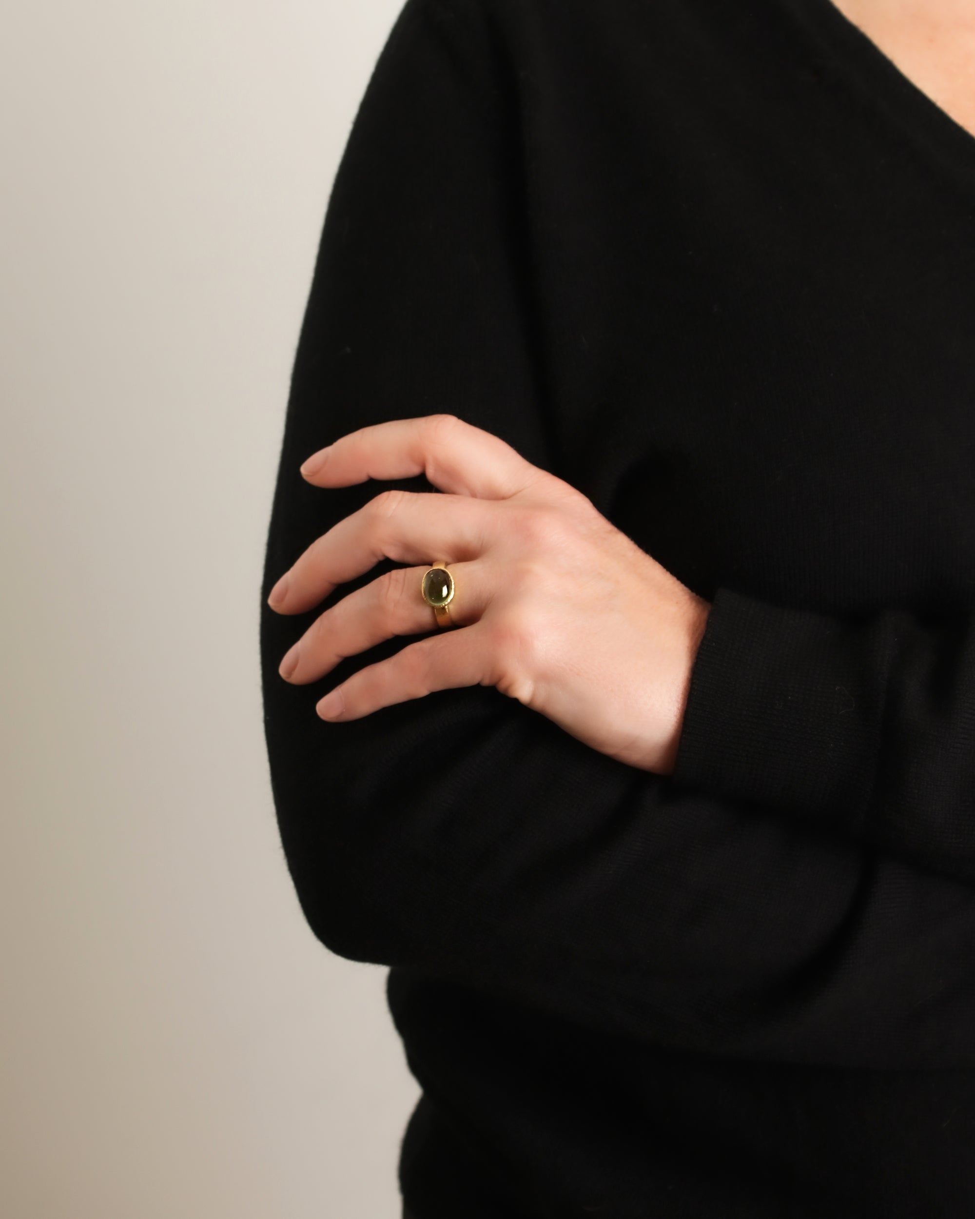 Green Tourmaline Ring