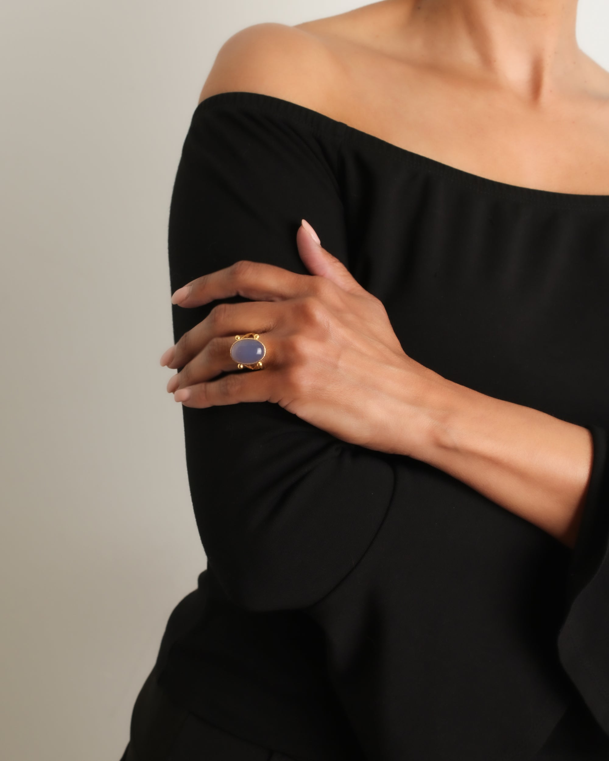 Blue Chalcedony Ring