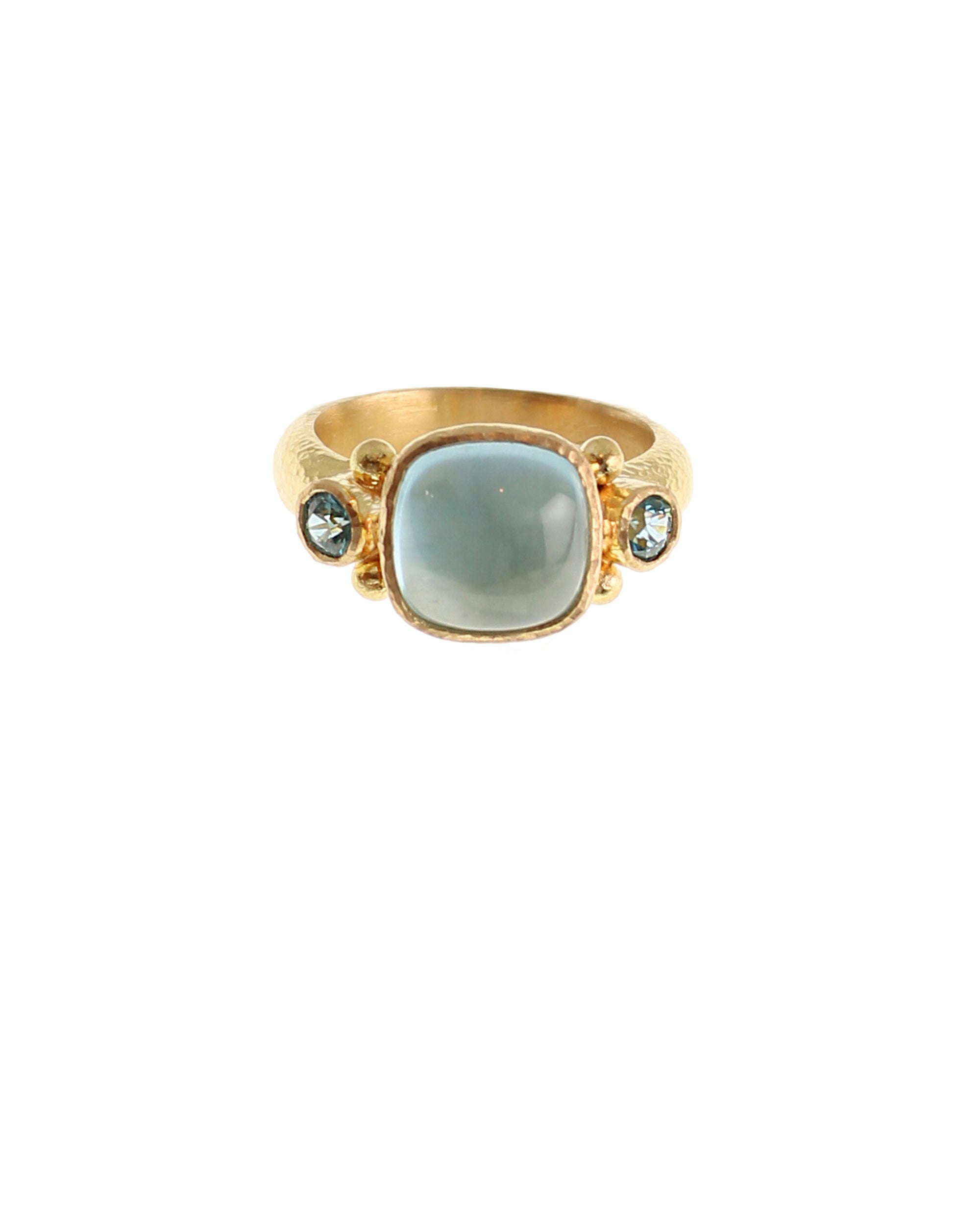 Aquamarine and Zircon Ring