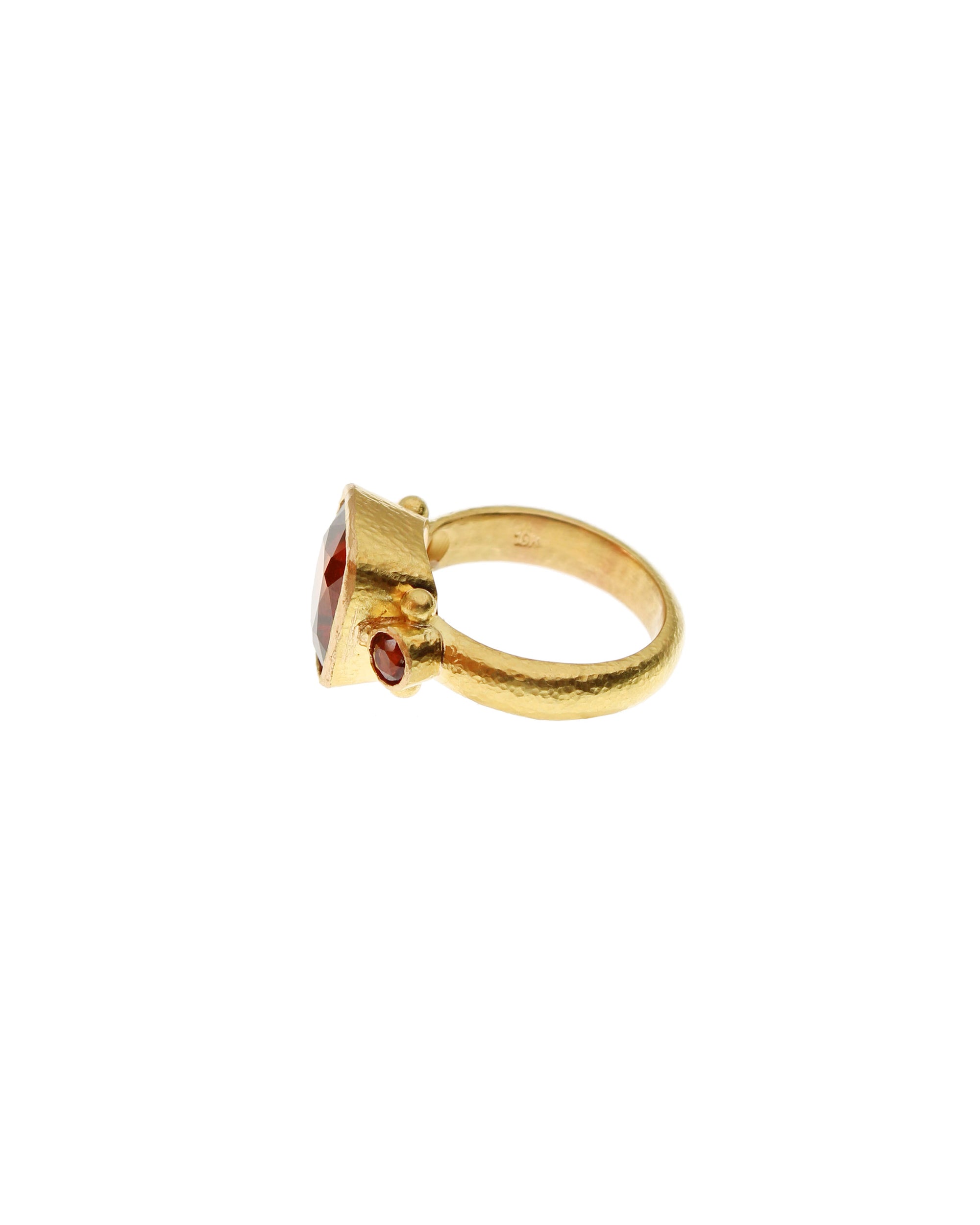 Hessonite Garnet Ring