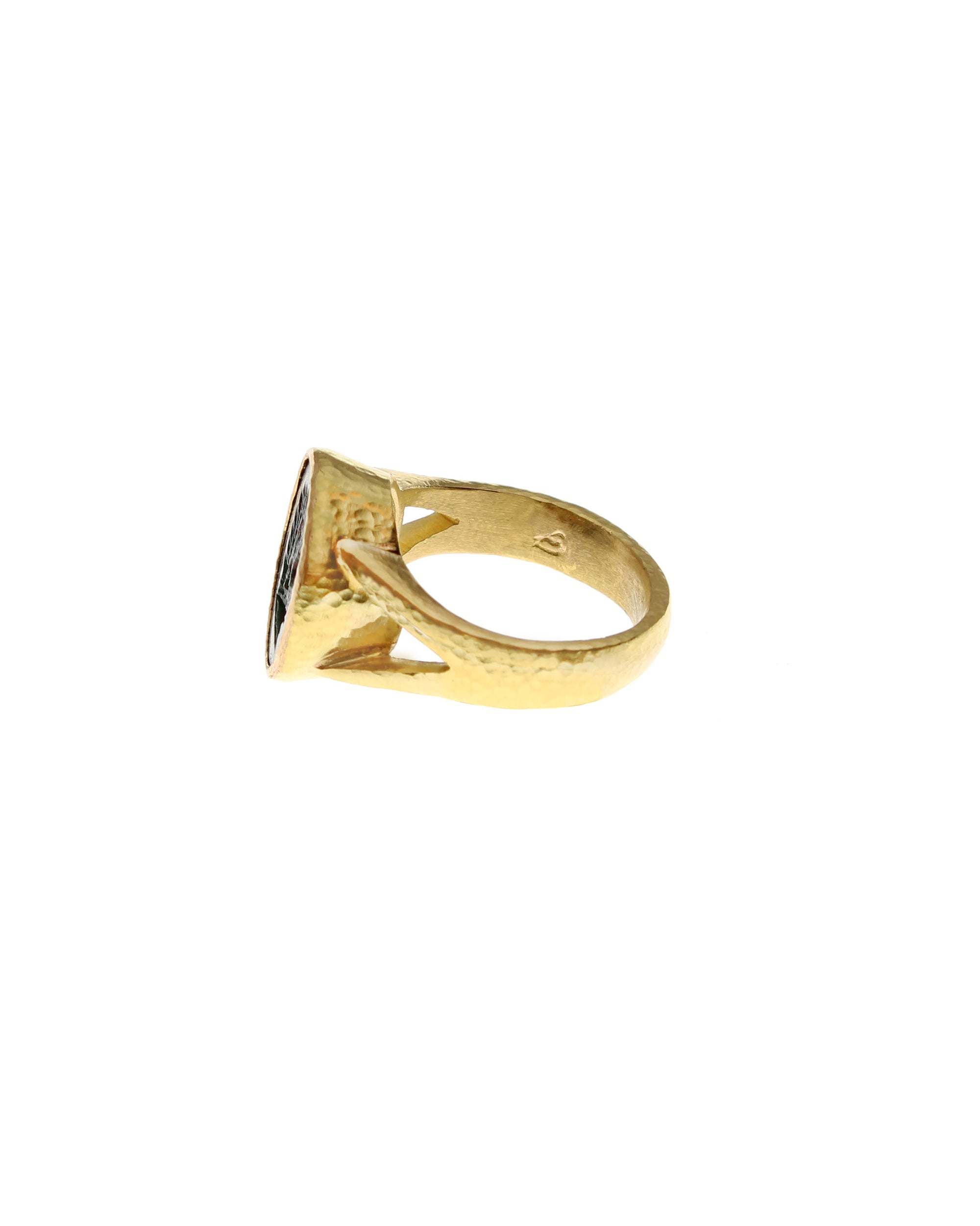 Antique 'Peacock' Bloodstone Ring