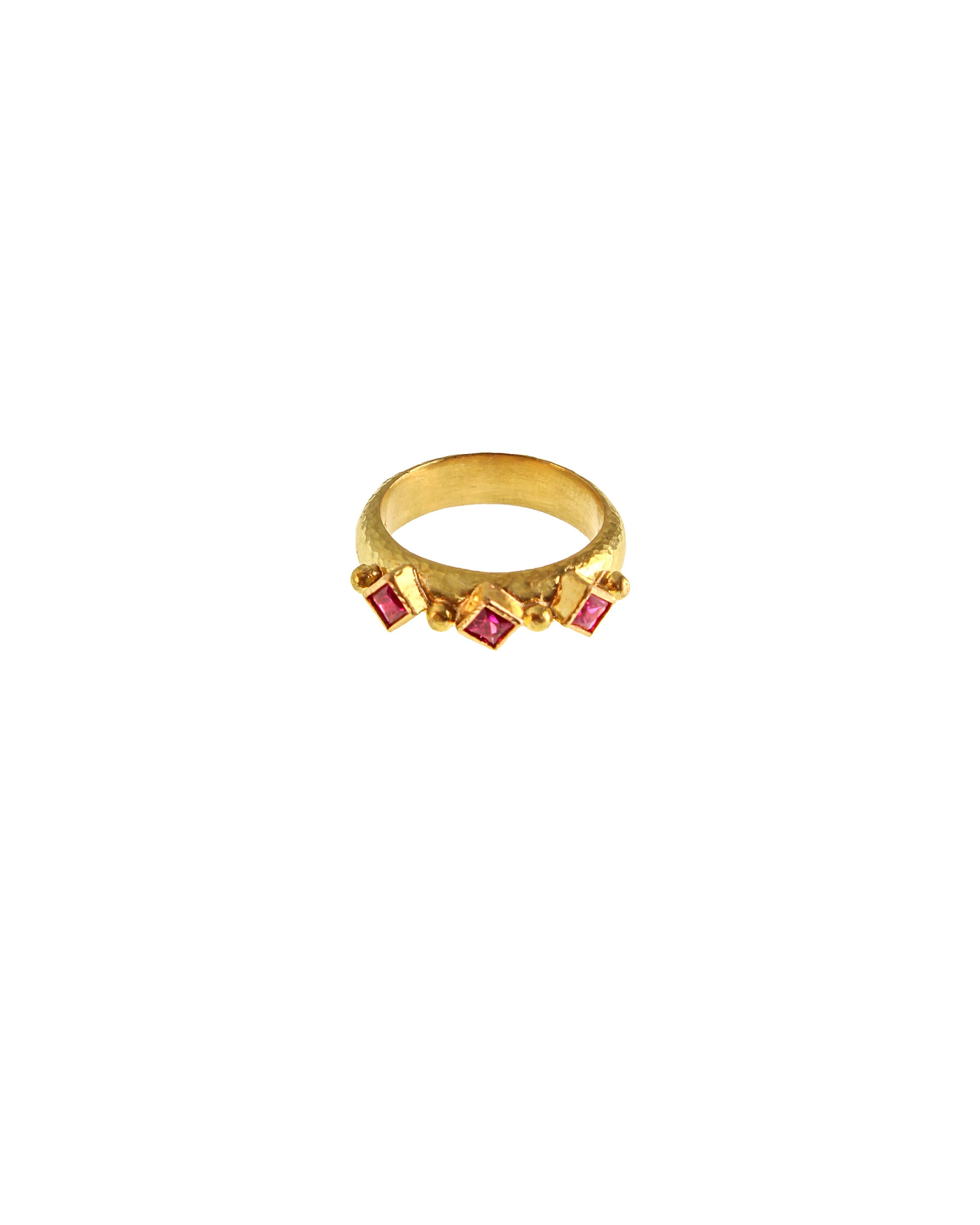 Ruby Harlequin Stack Ring