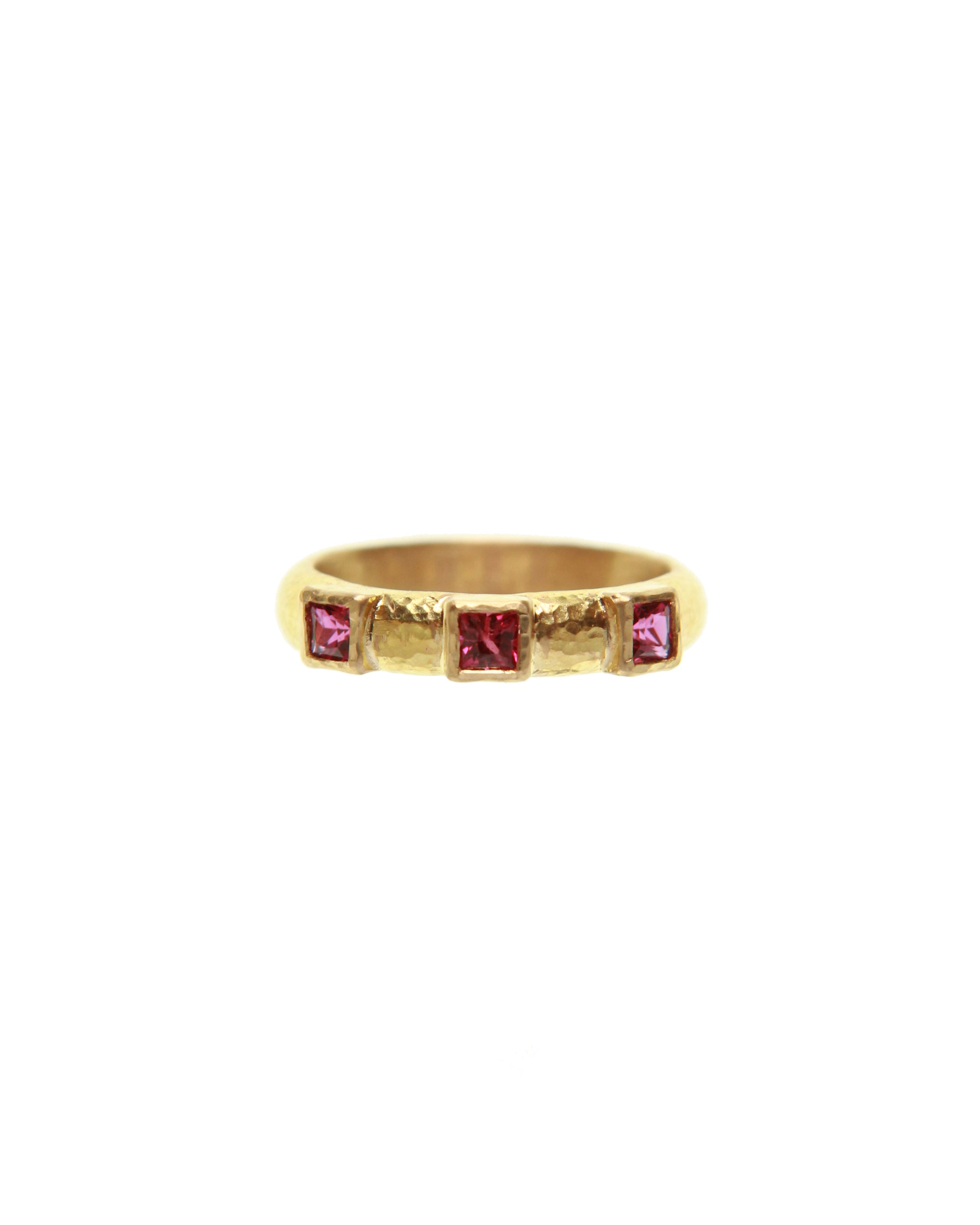 Ruby Square Stack Ring