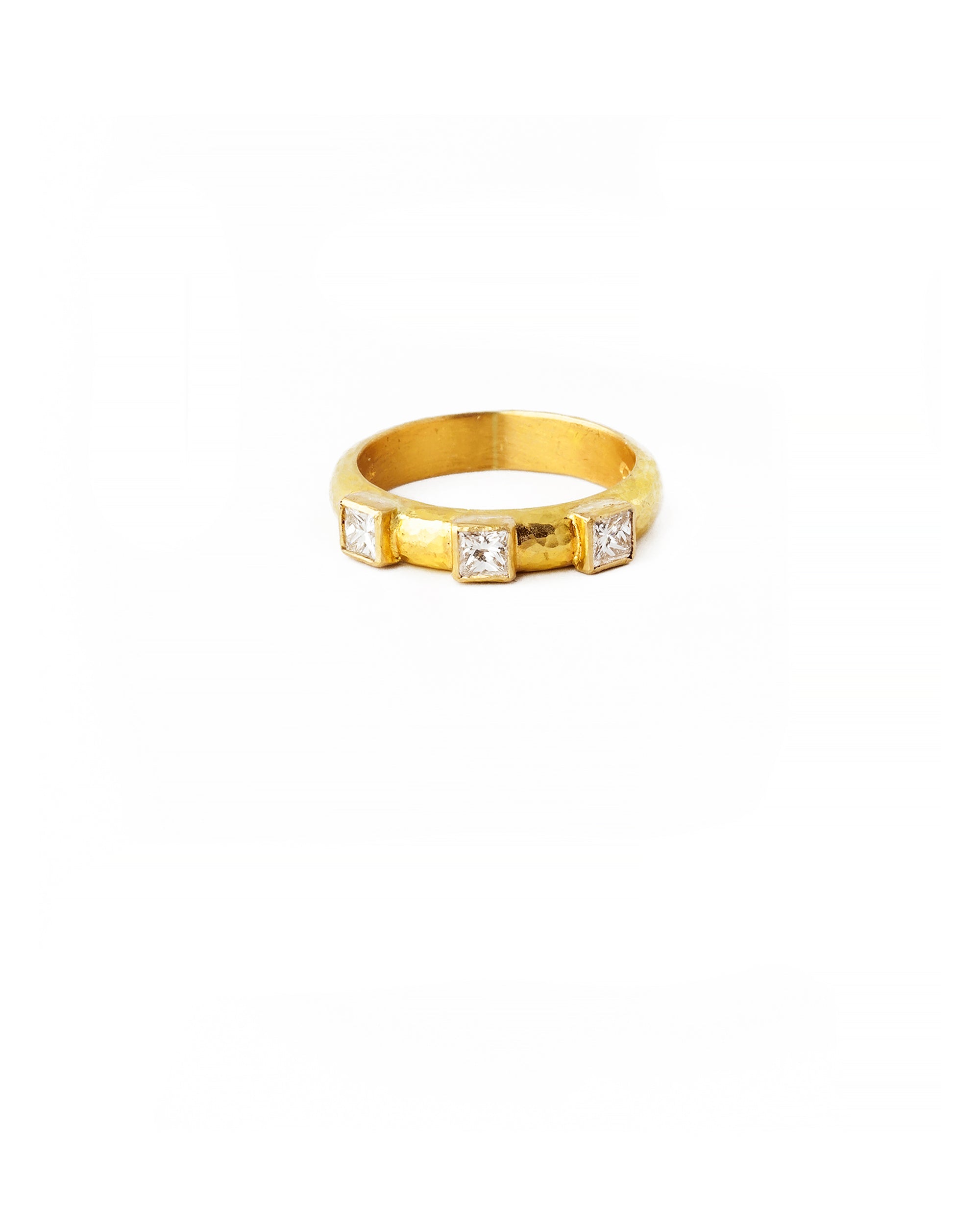 Square Diamond Stack Ring