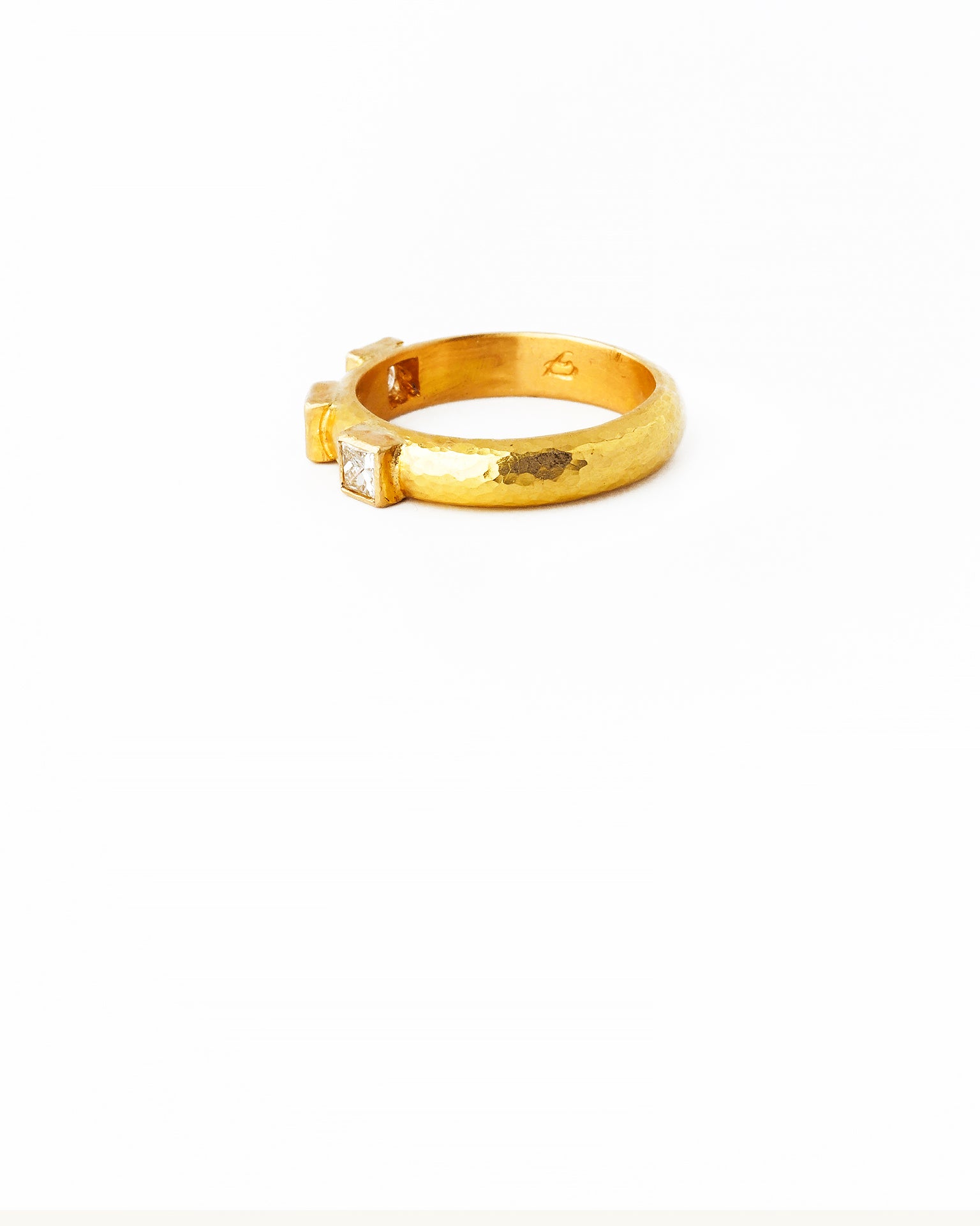 Square Diamond Stack Ring