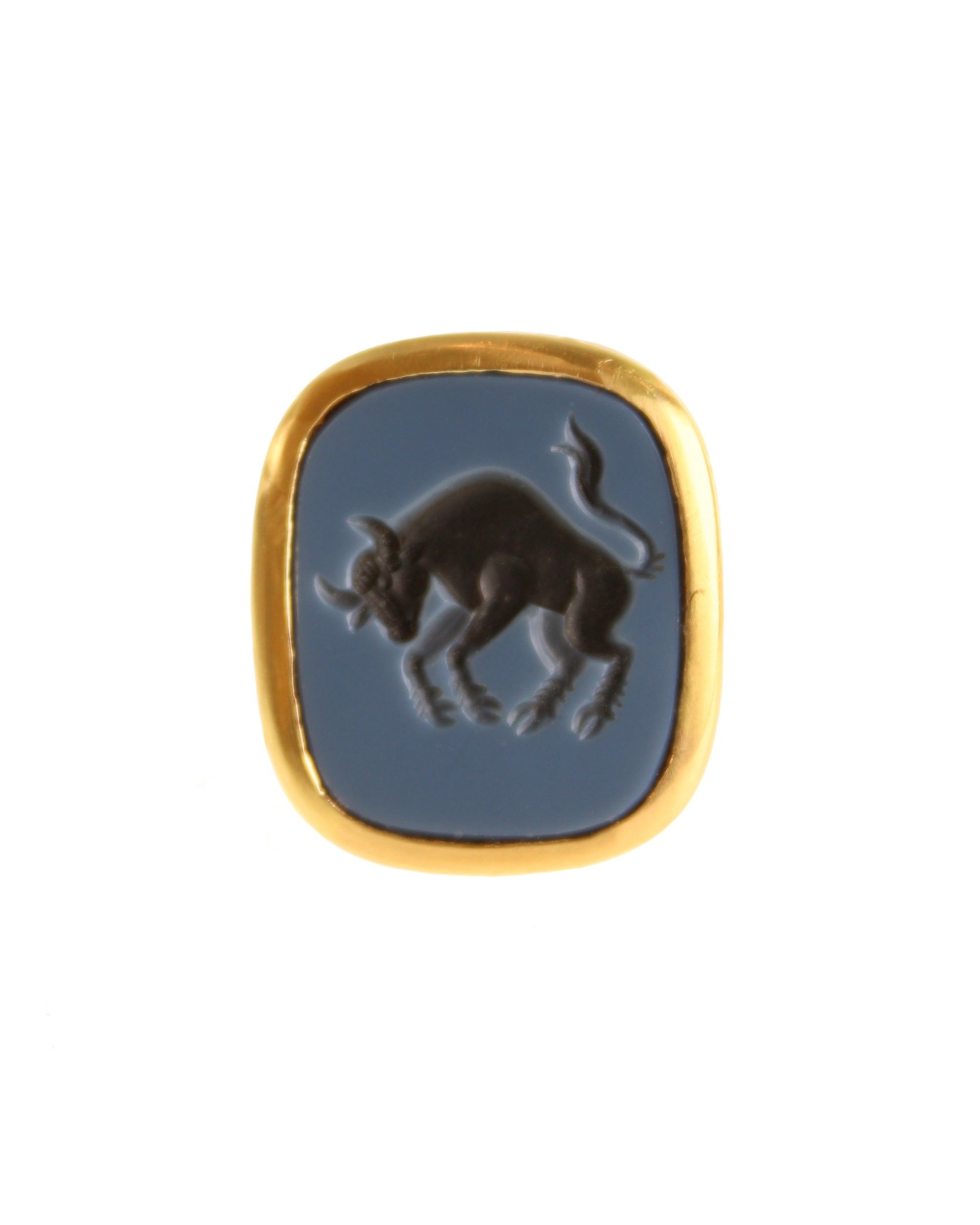 Banded Agate Zodiac 'Taurus' Ring