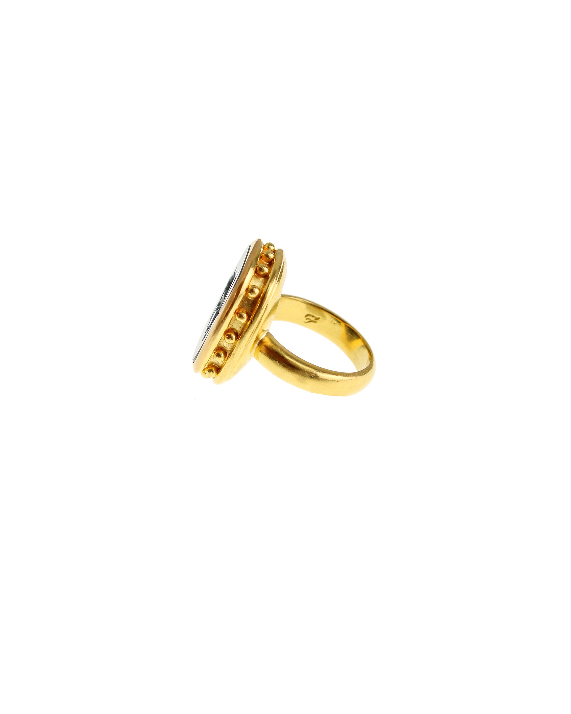 Banded Agate Zodiac 'Taurus' Ring
