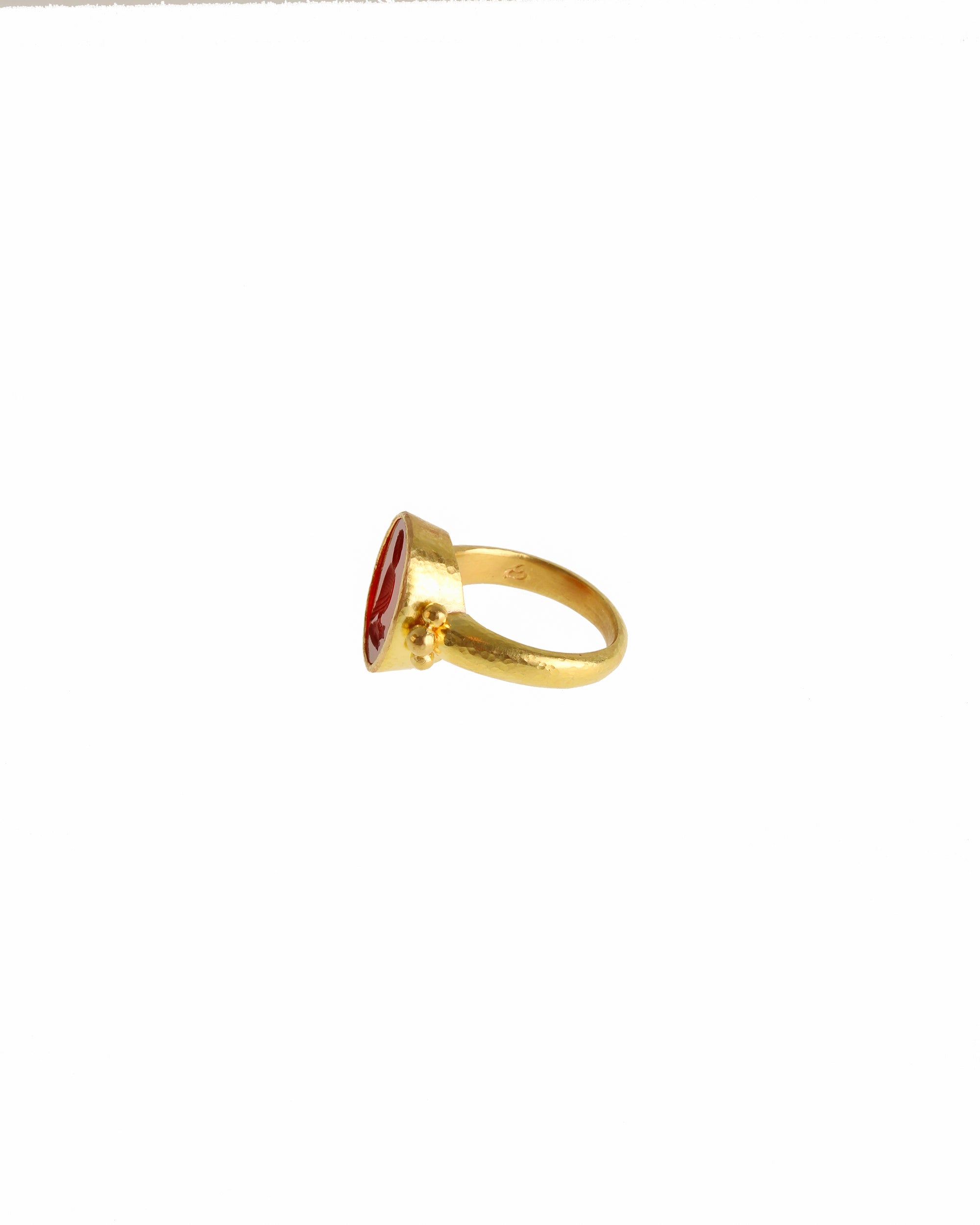 Carnelian 'Owl' Ring
