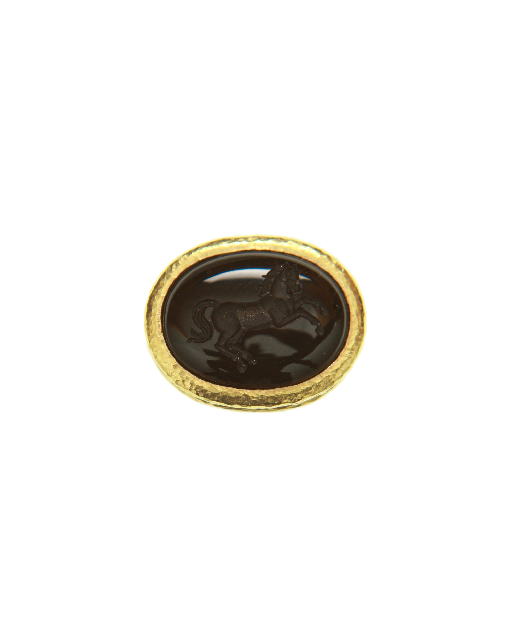 Onyx 'Rearing Horse' Ring