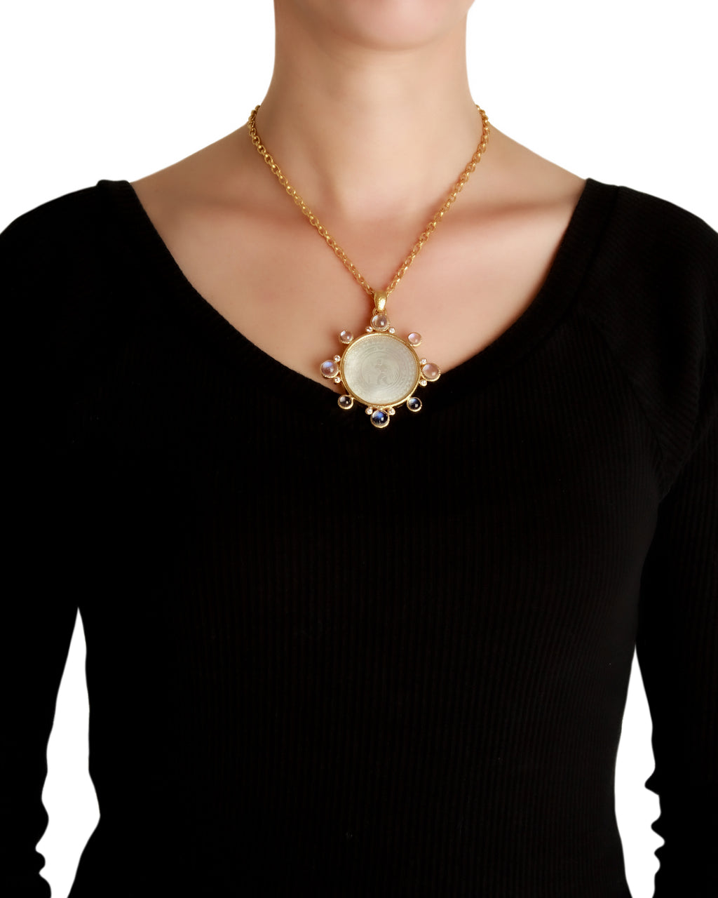 Chinese Gambling Counter Brooch/Pendant