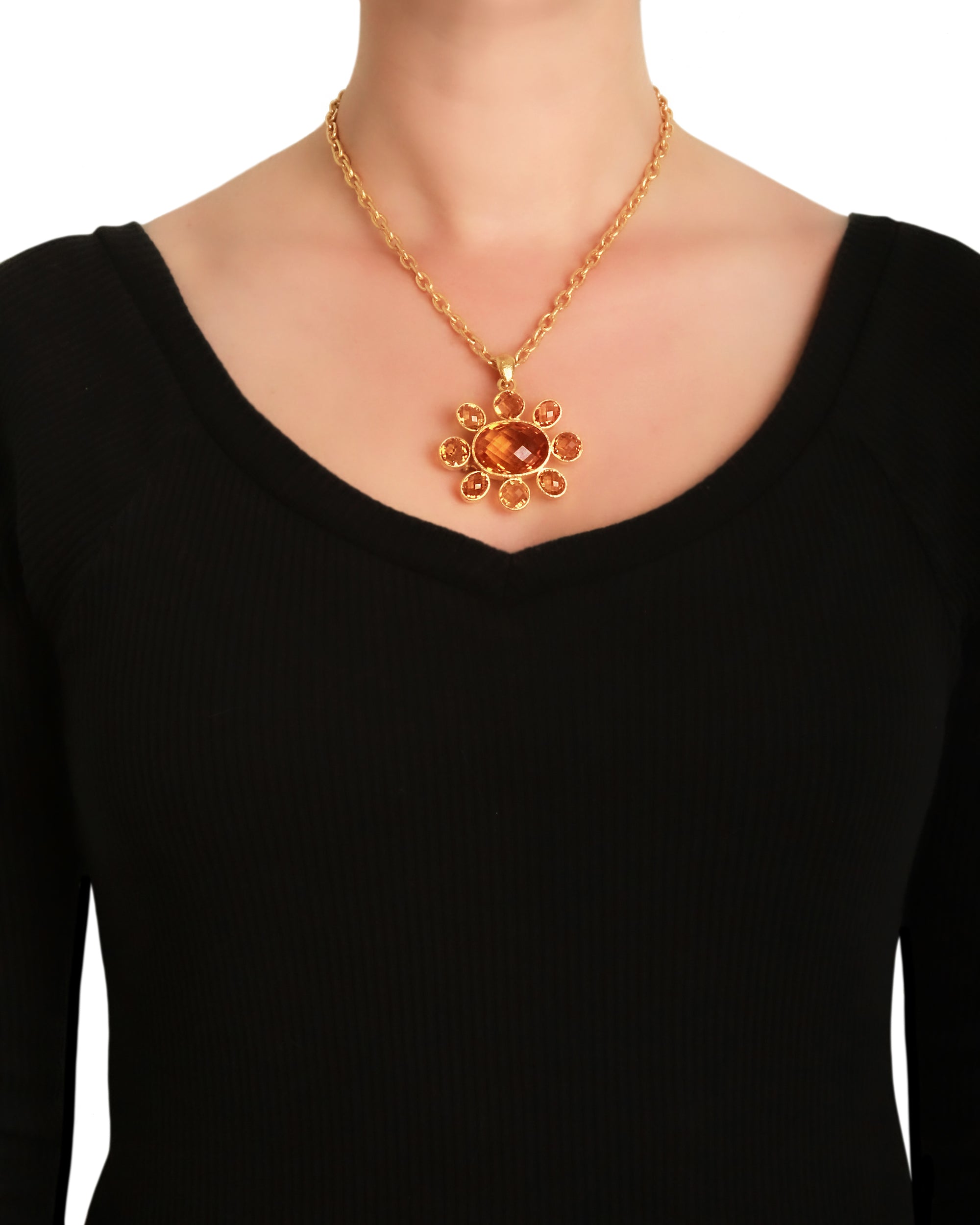 Citrine Brooch/Pendant