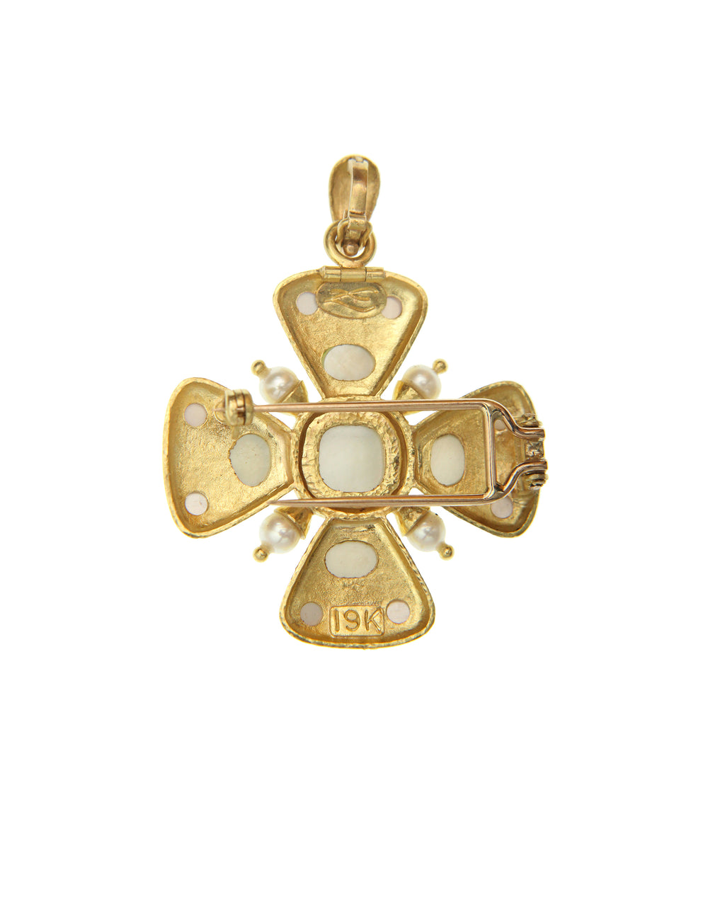 Aquamarine, Peridot and Amethyst Brooch/Pendant