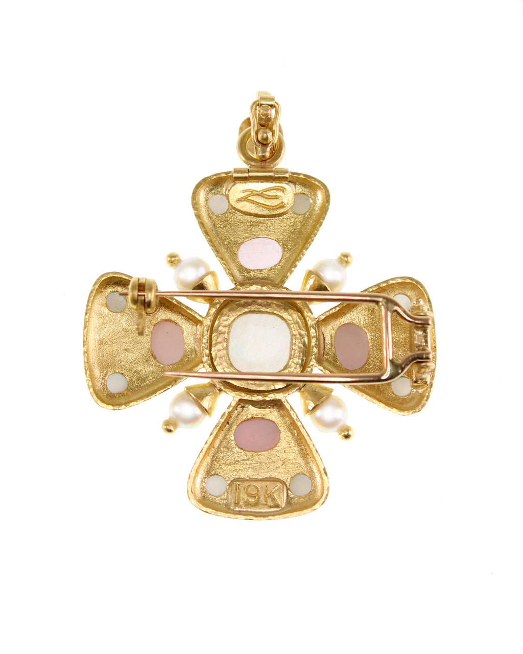 Peridot, Tourmaline and Zircon Brooch/Pendant