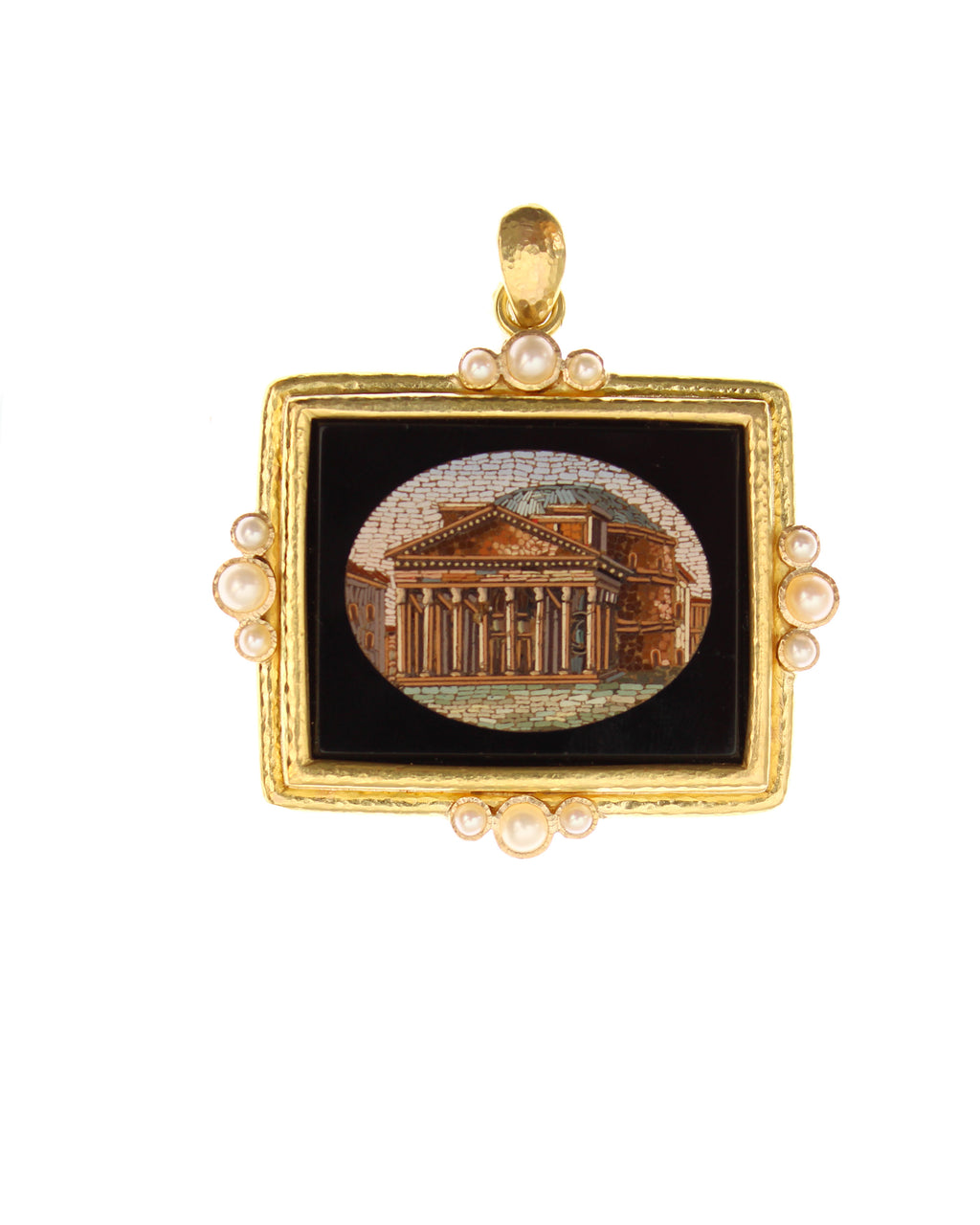 Antique Micromosaic 'Pantheon' Brooch/Pendant