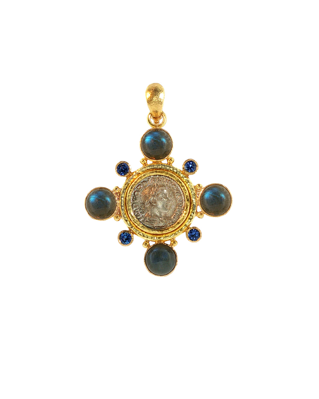 Ancient Roman Silver Coin Brooch