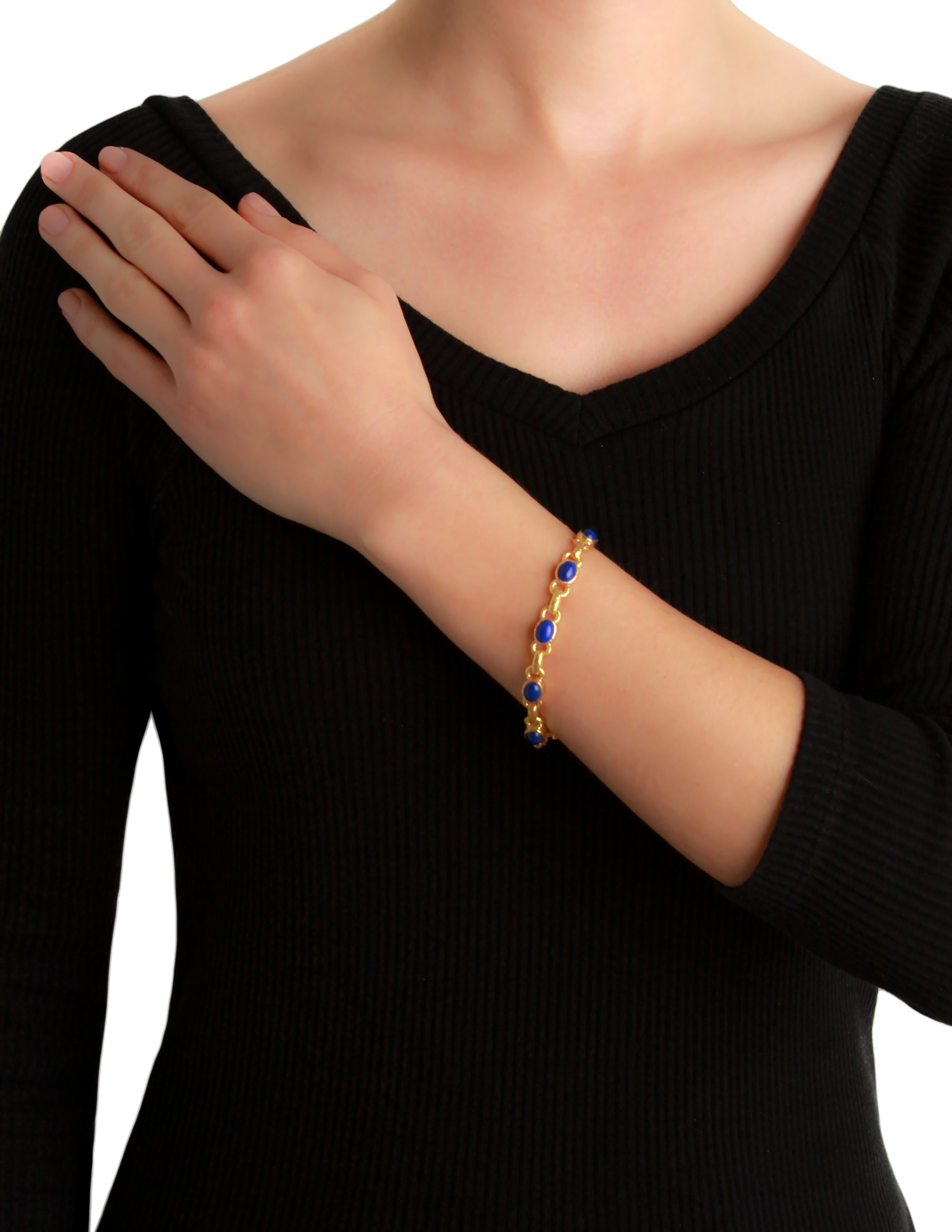 Lapis Link Bracelet