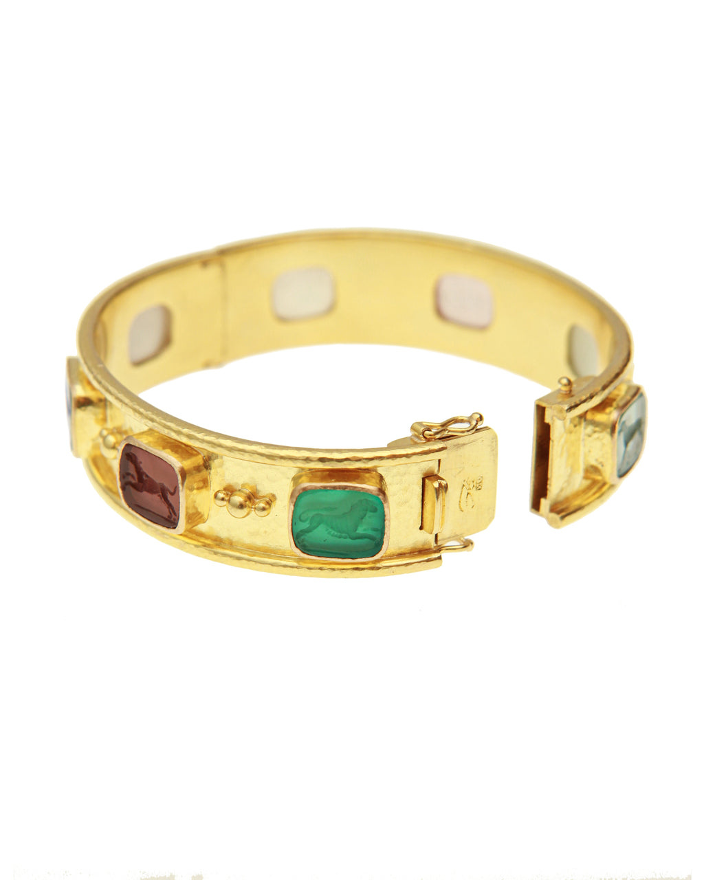 Pastel 'Square Animals' hinged bangle