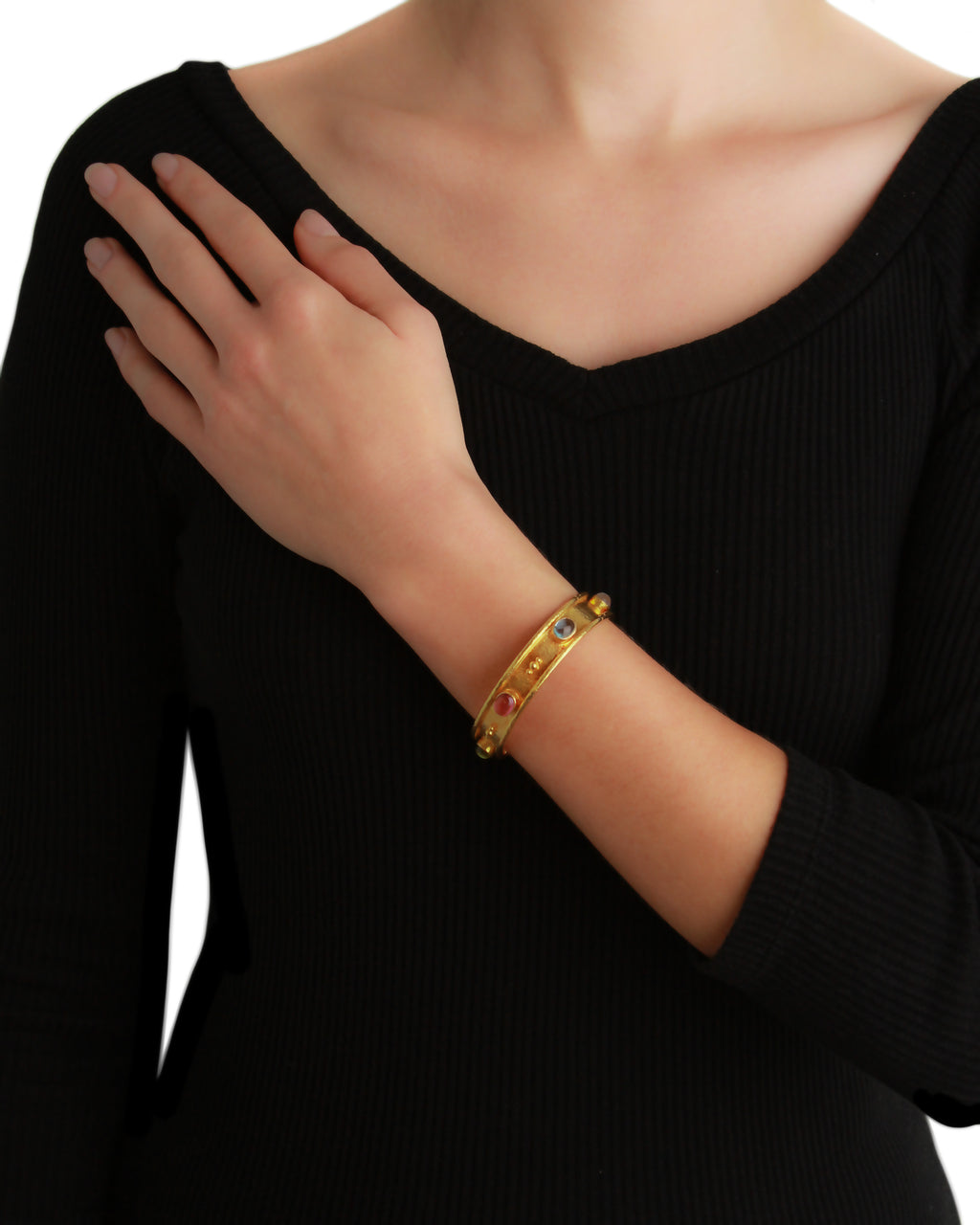 Pastel Tutti-Frutti Flat Narrow Bangle