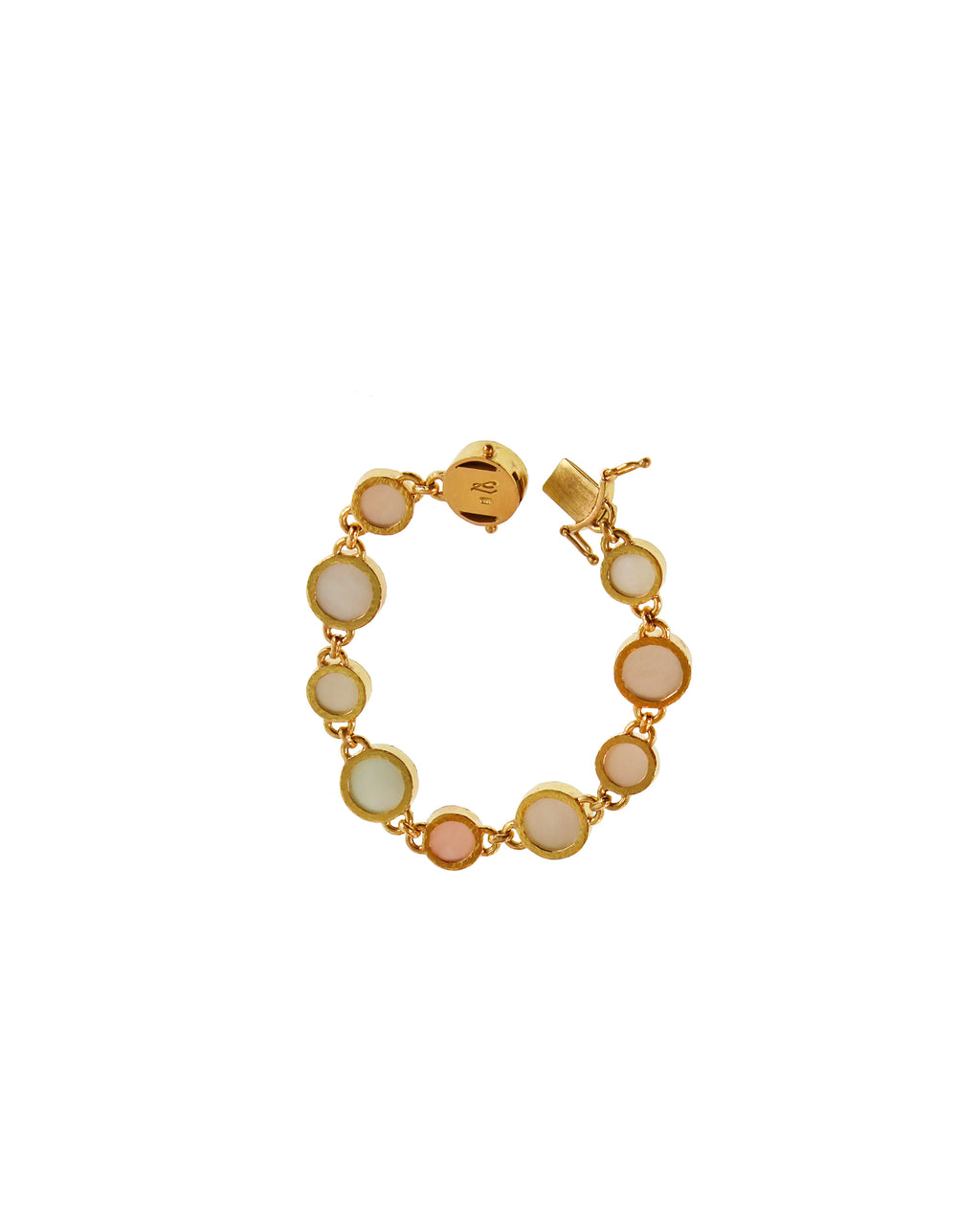 Small Round Venetian Glass Intaglio Bracelet