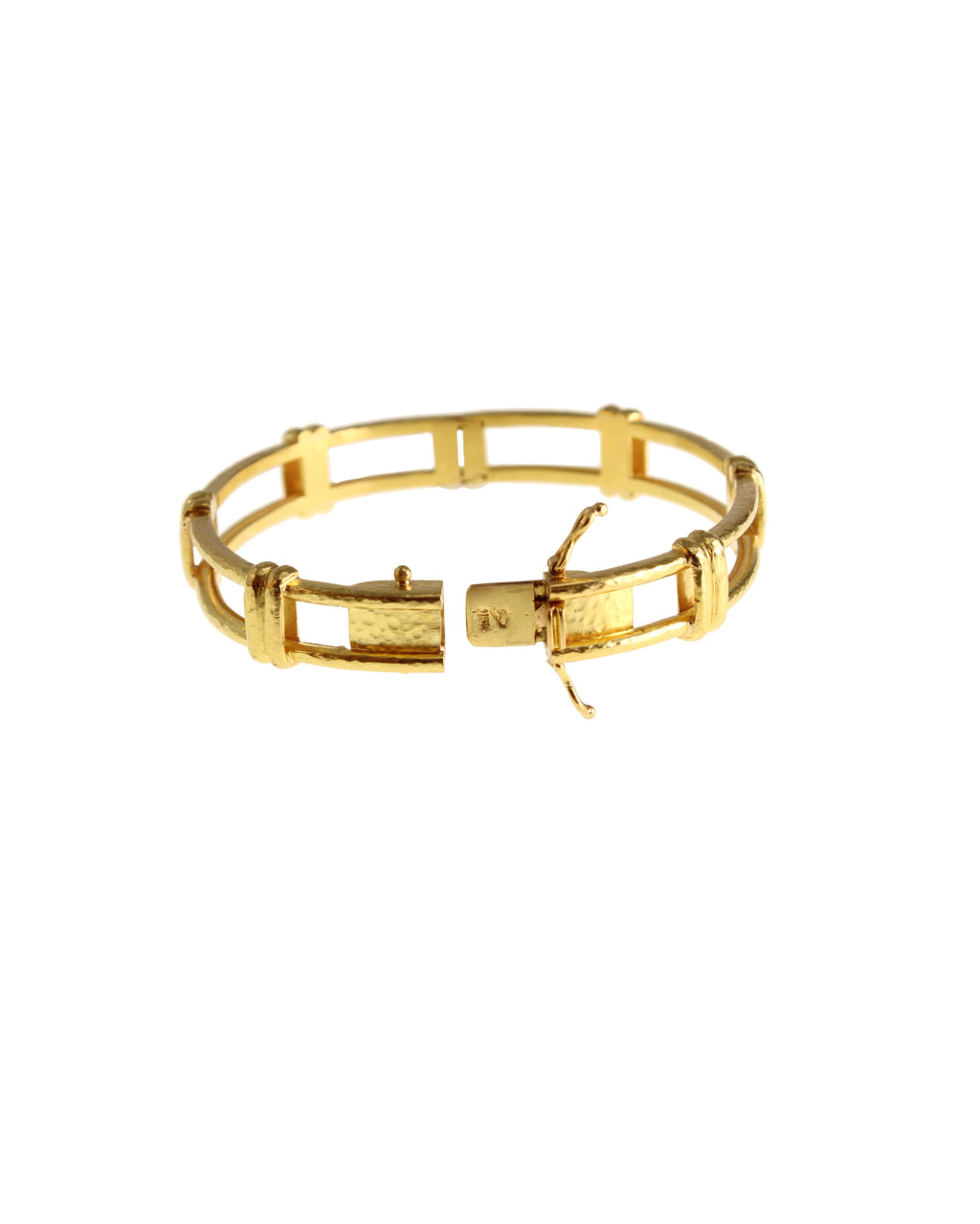 Banded Open Tube Bangle