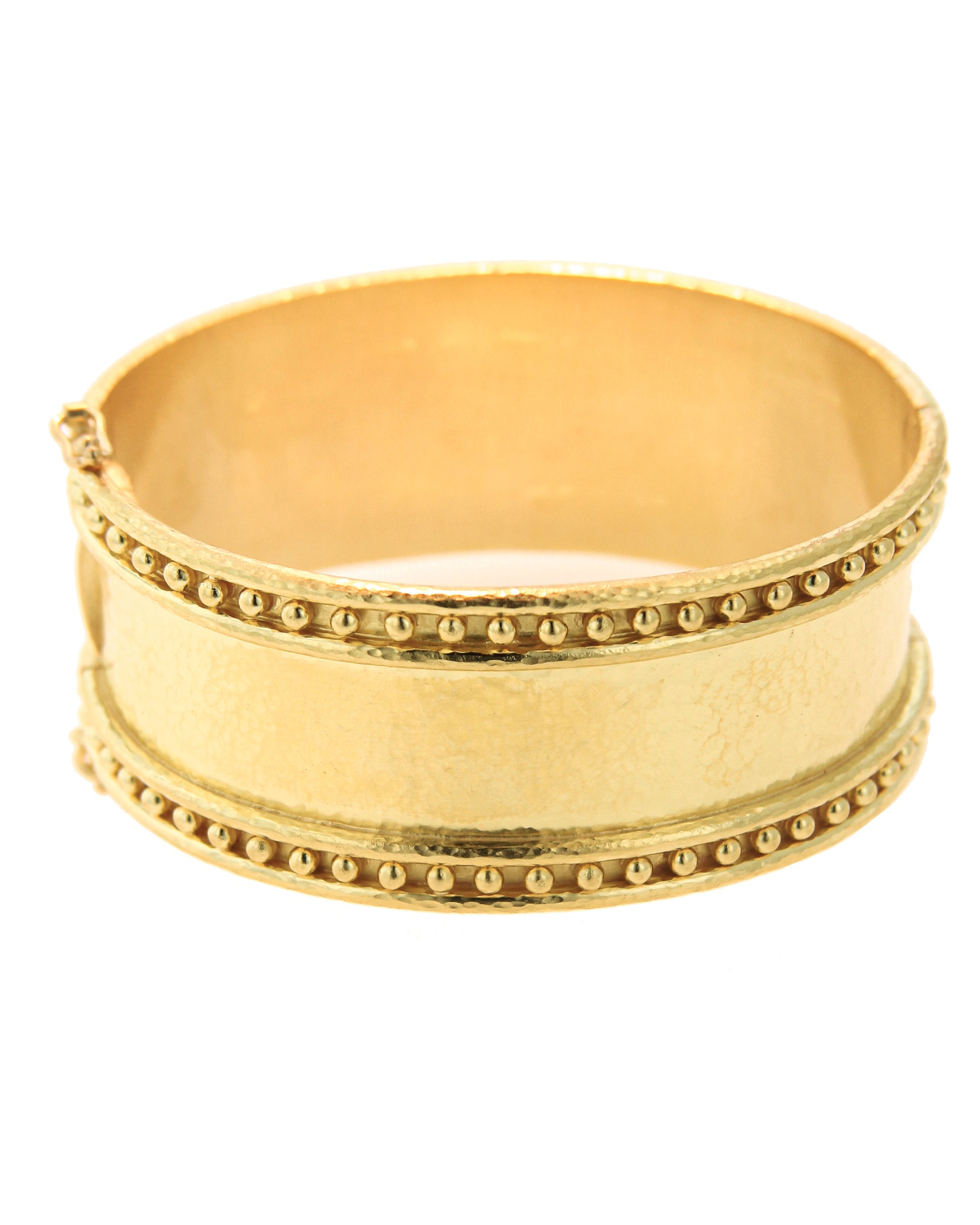 Wide Bangle with Granulation