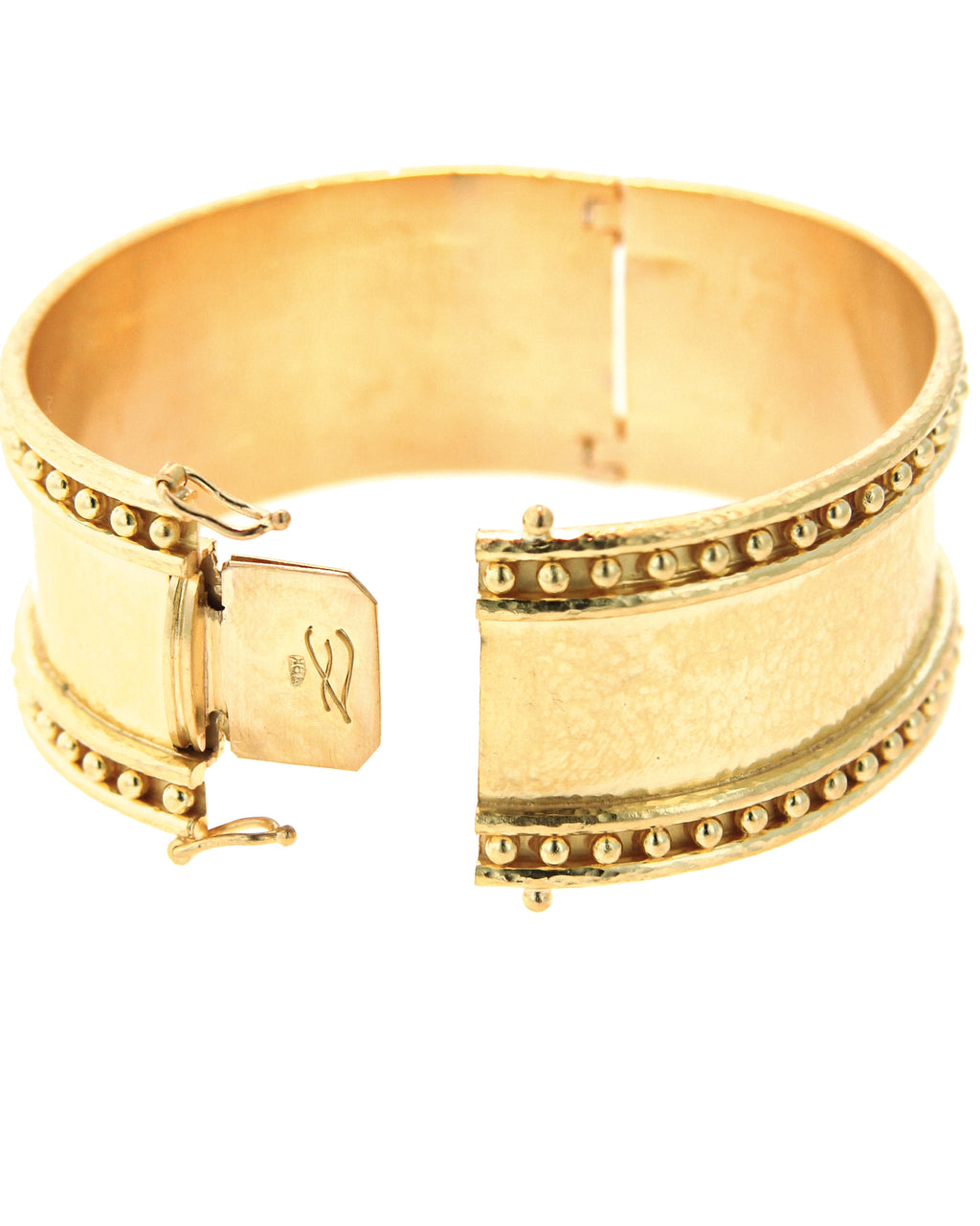 Wide Bangle with Granulation