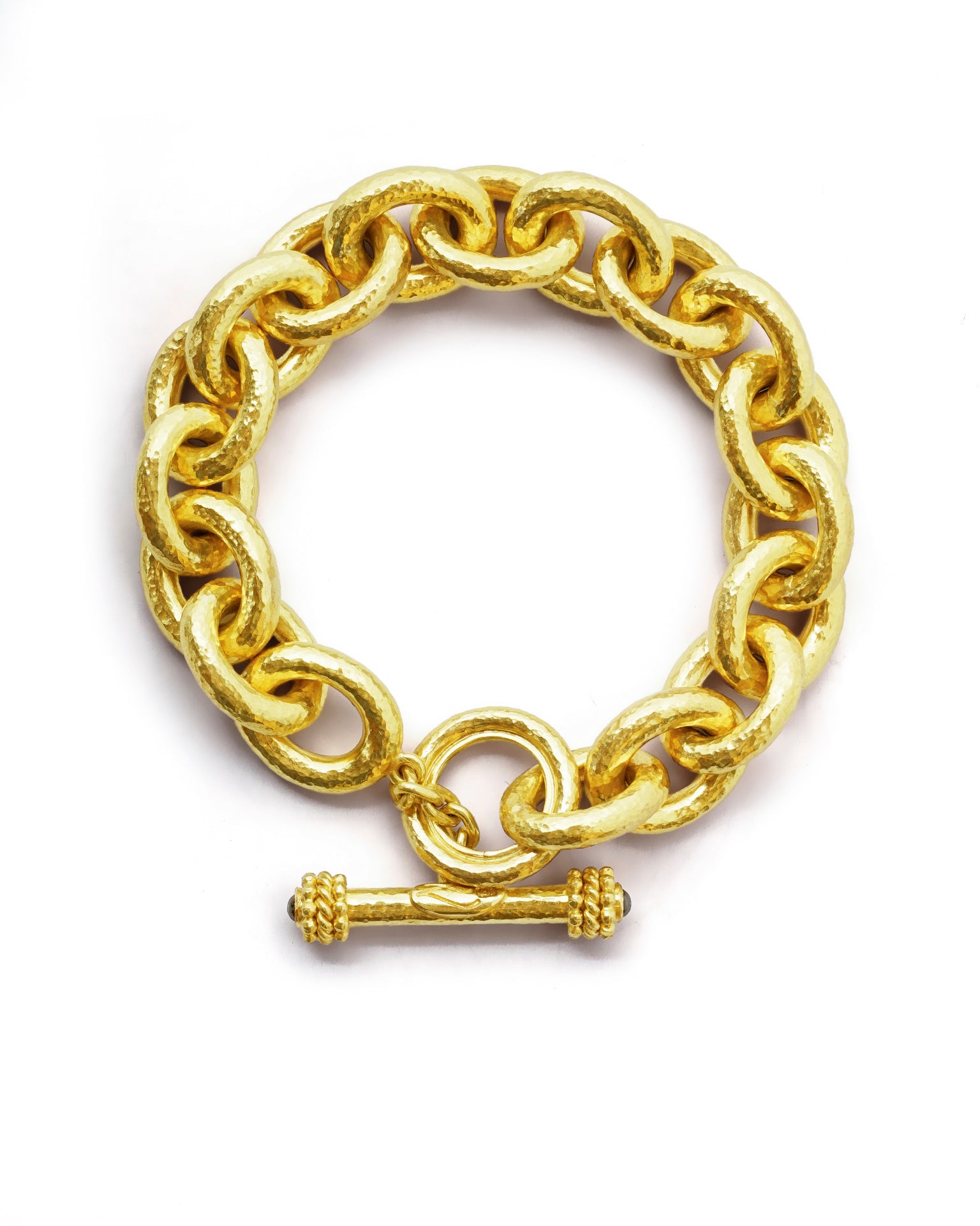 Heavy Oval Link Bracelet – Elizabeth Locke Jewels