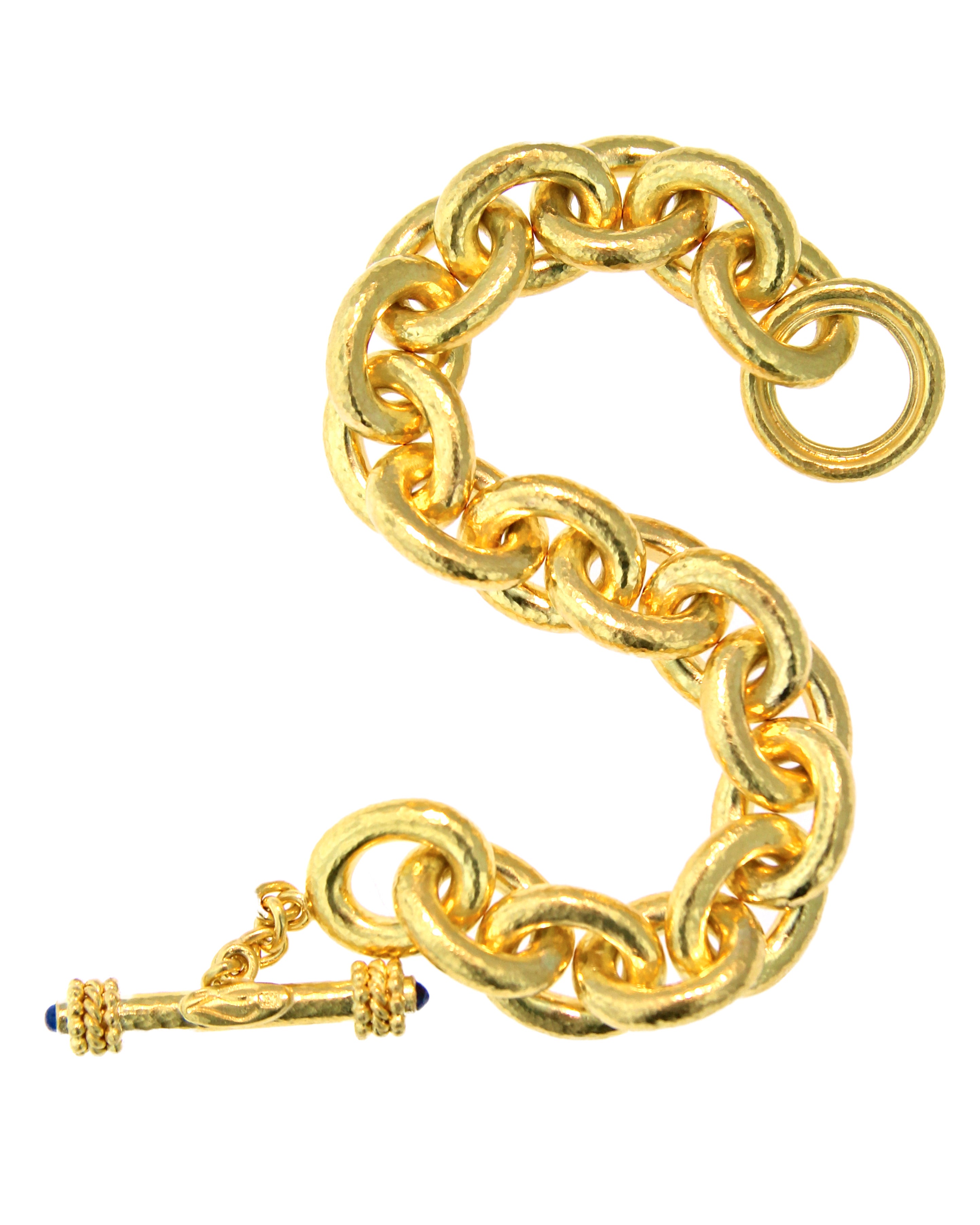 Heavy Oval Link Bracelet – Elizabeth Locke Jewels