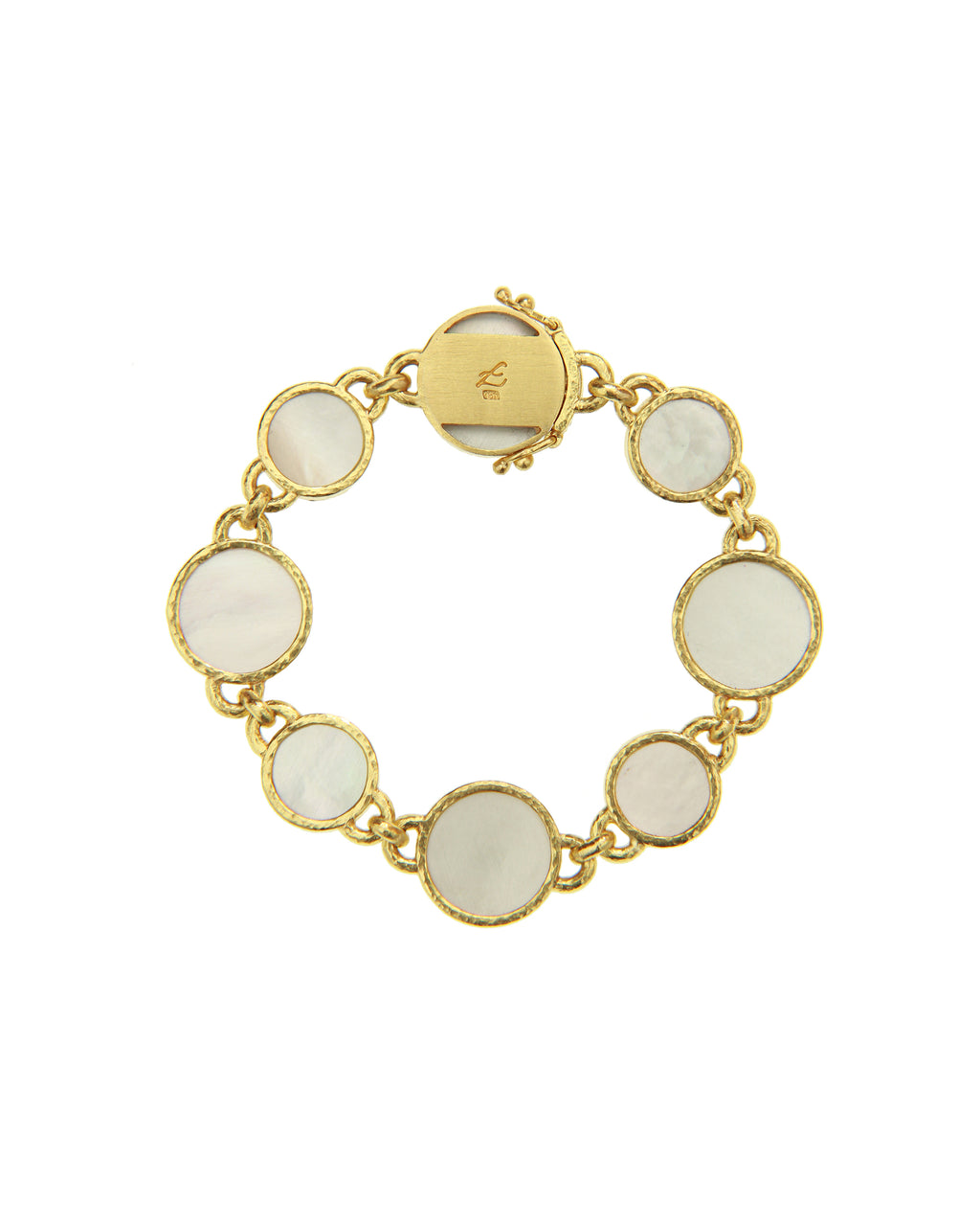 Pastel Round Venetian glass intaglio bracelet