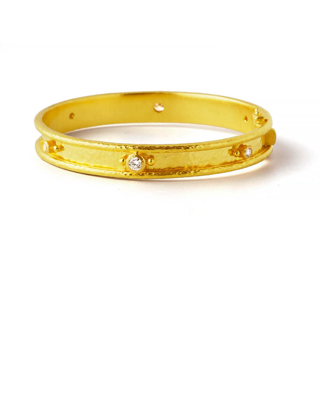 Flat Thin Diamond Bangle