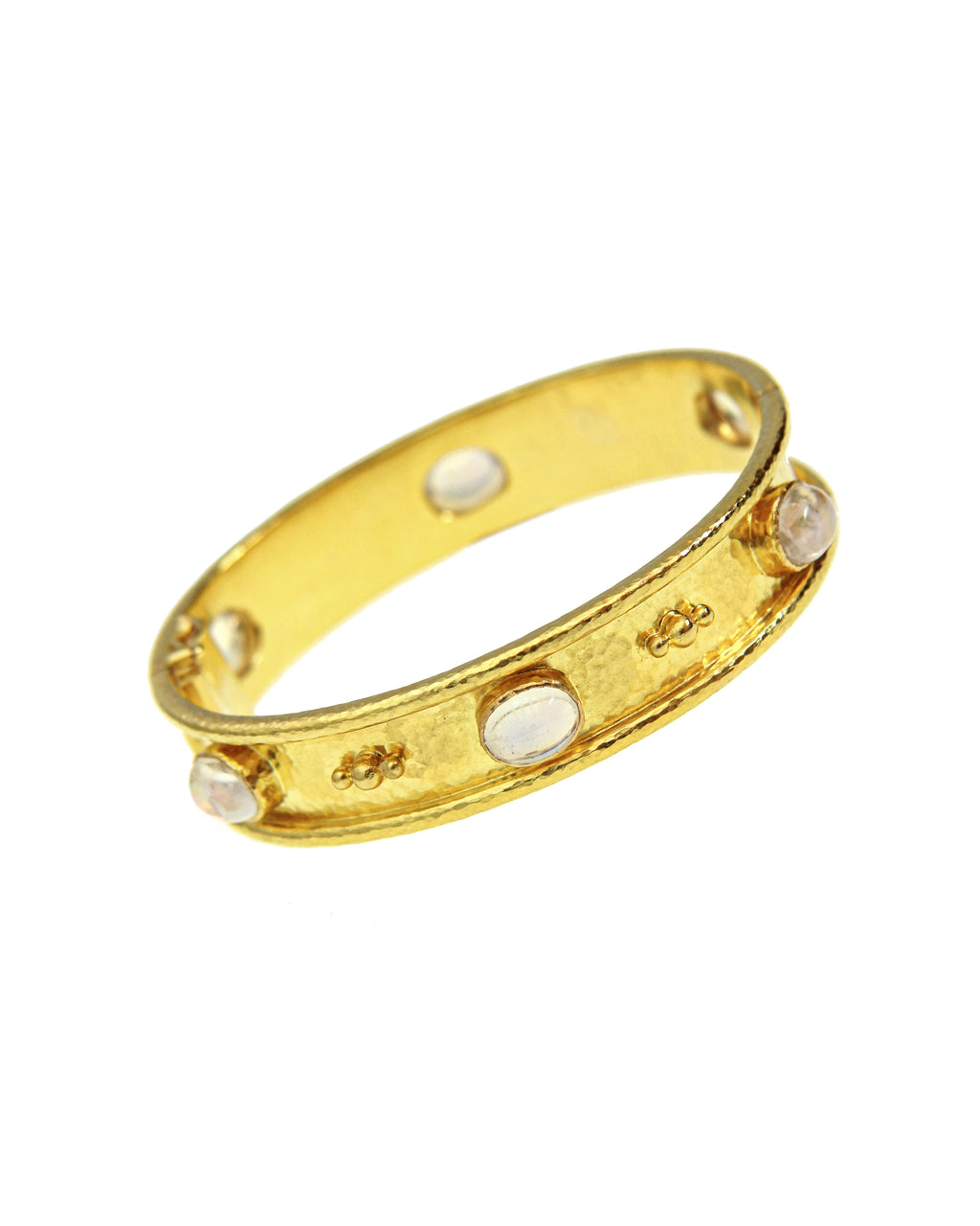 Moonstone Flat Narrow Bangle